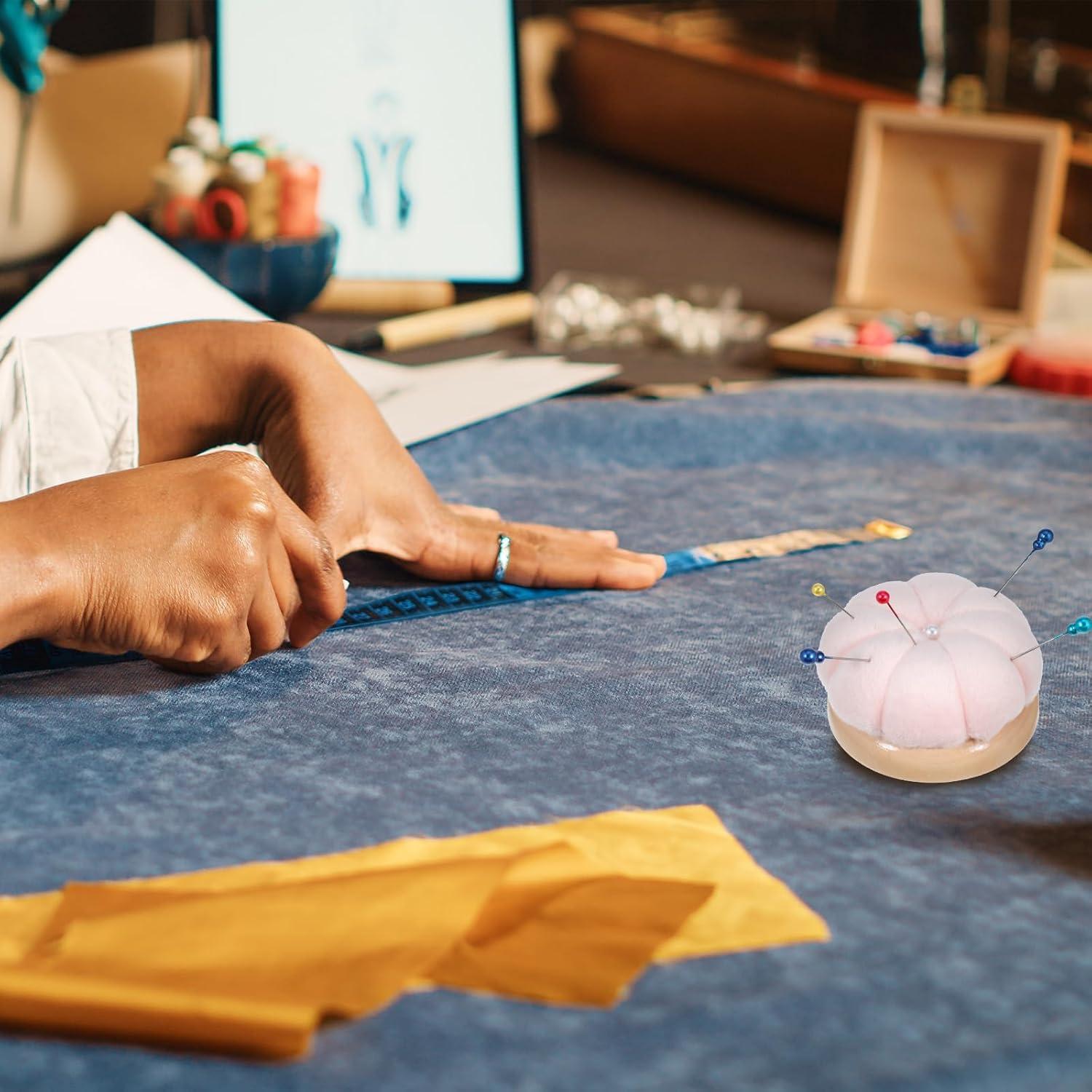 Almohadón de Agujas Mozeat Lens Rosa Claro 7cm para Costura