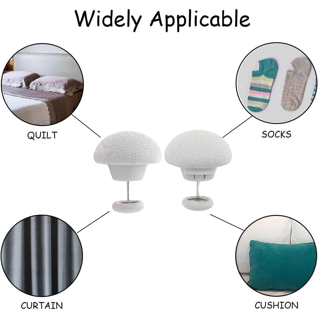 20 Clips de Edredón Naturahand con Caja de Almacenamiento Gris