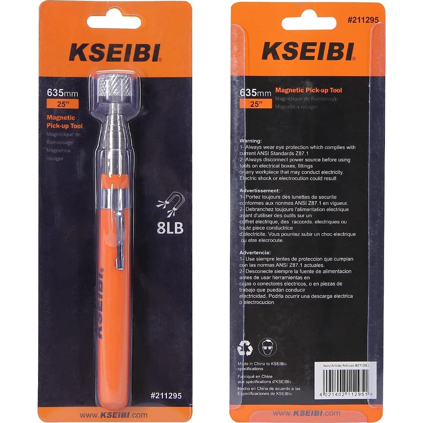 Herramienta de Recogida Magnética Telescópica KSEIBI 76.2 cm 8 lb