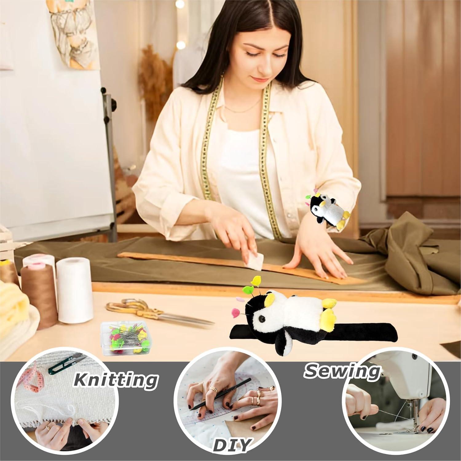 Kit de Costura Almohadilla Pingüino Wefadingla con 50 Agujas