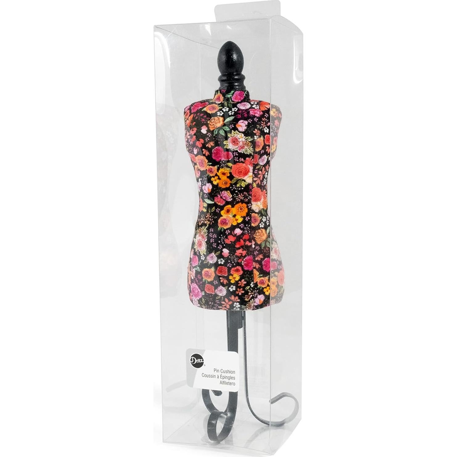 Almohadilla para Alfileres Maniquí Dritz 33 cm Estampado Floral