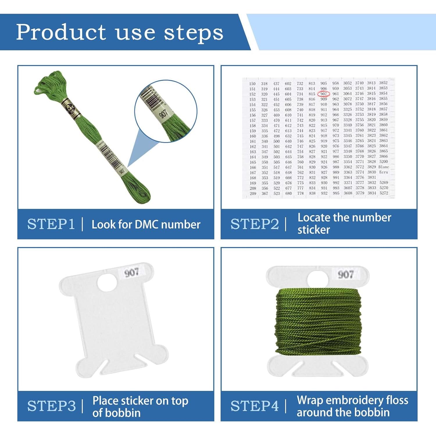 Organizador de Hilo de Bordado GAQWOK con 24 Compartimentos