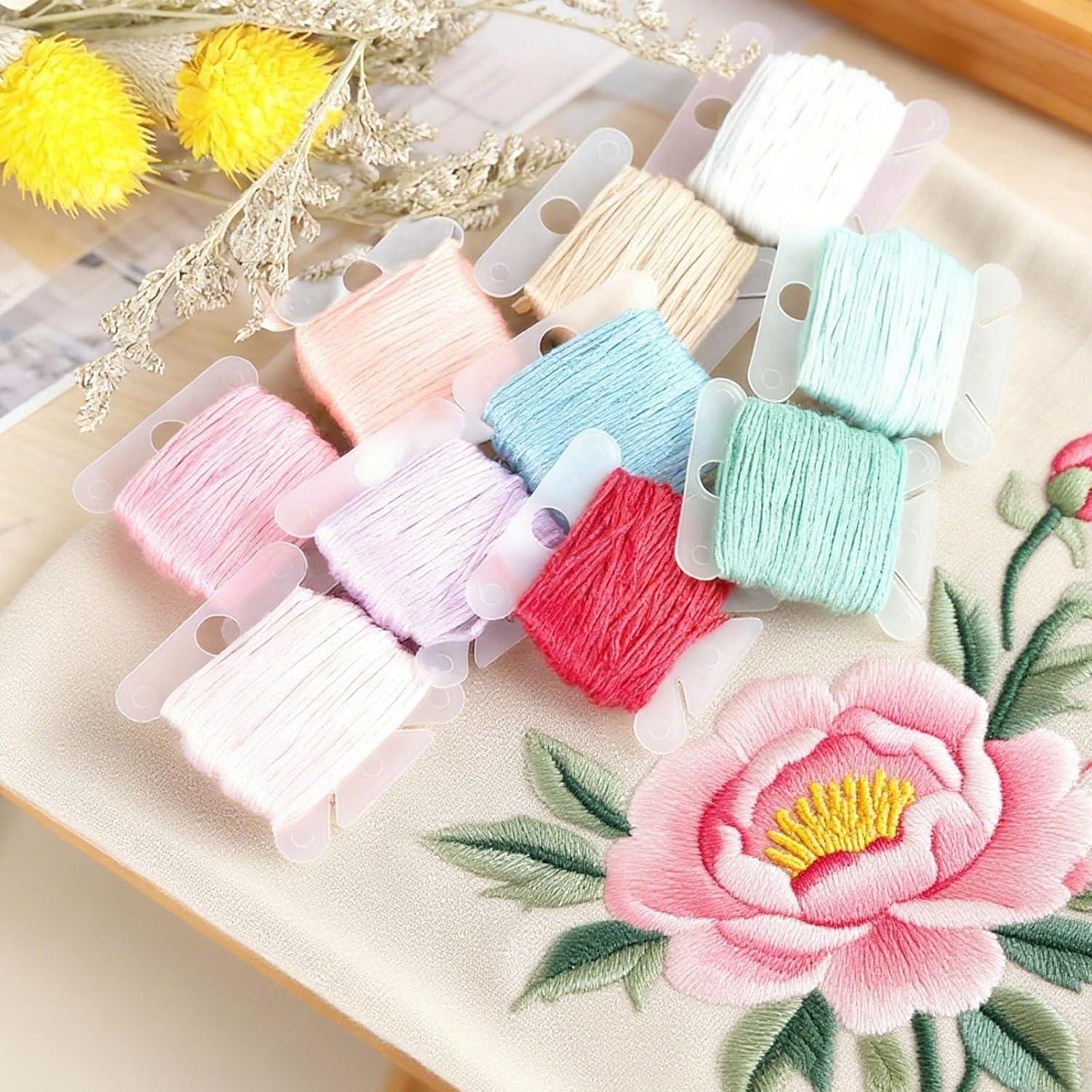 Organizador de Hilo de Bordado GAQWOK con 24 Compartimentos