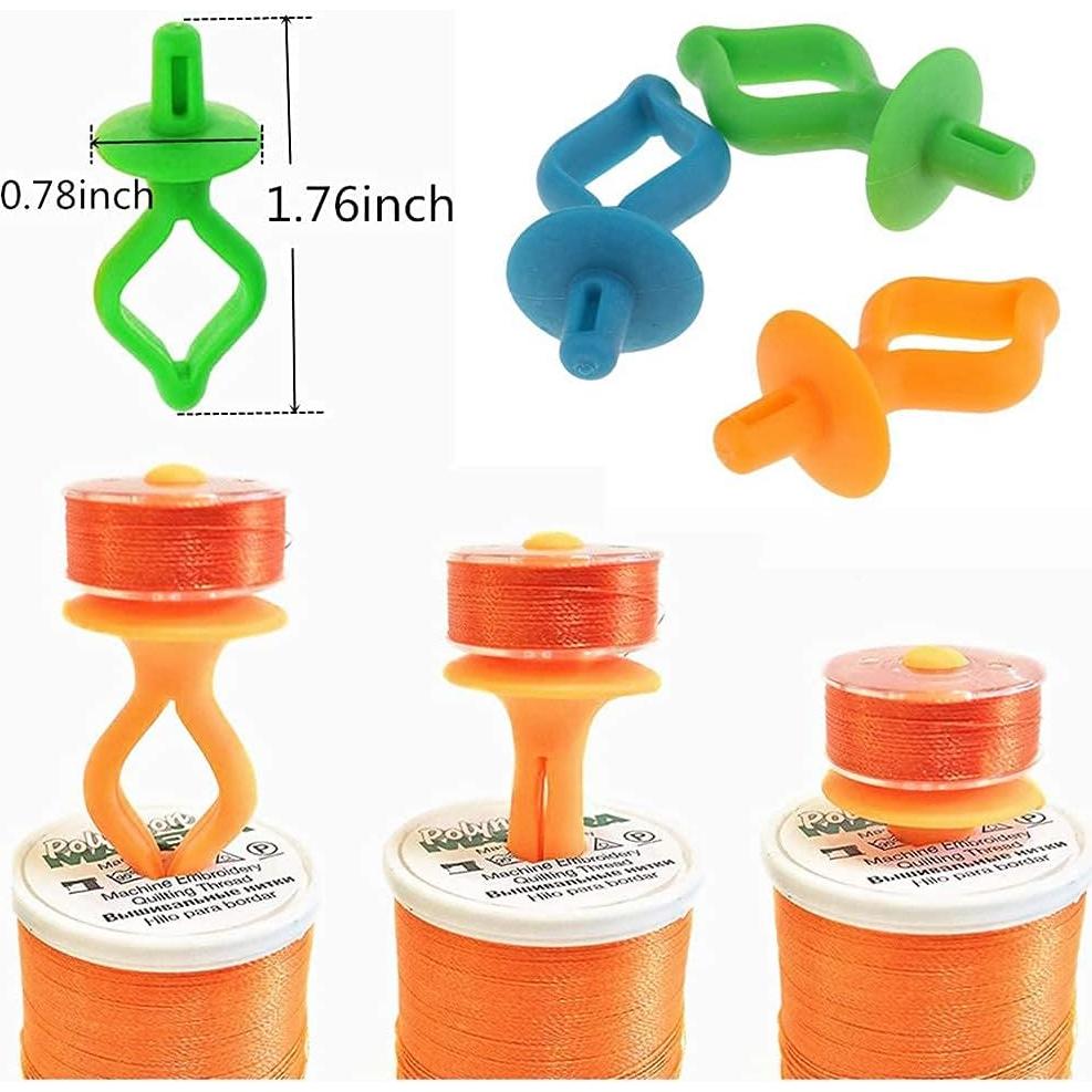 Soporte para Bobinas de Hilo Fbshicung 100 Piezas Silicona