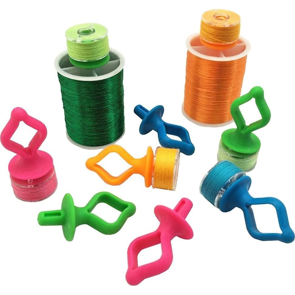 Soporte para Bobinas de Hilo Fbshicung 100 Piezas Silicona