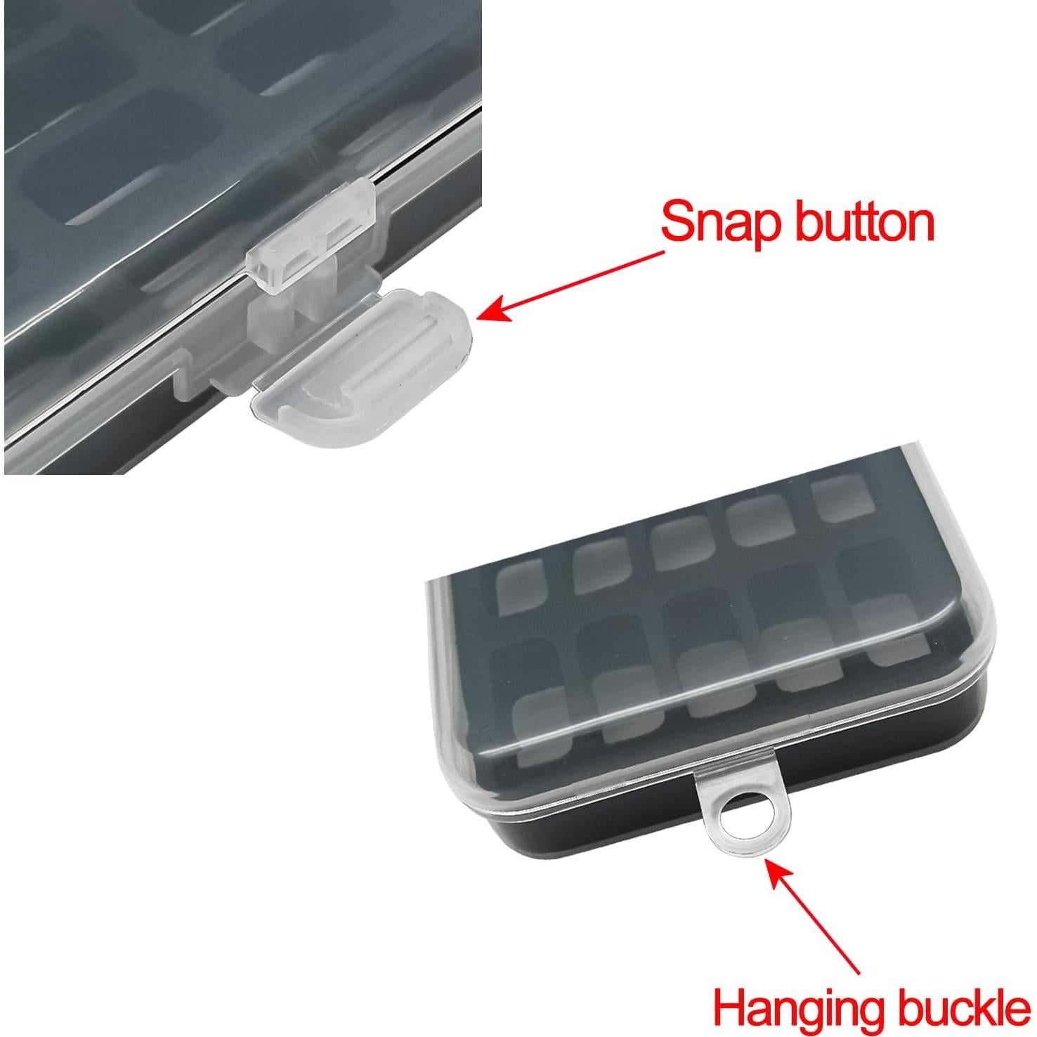 Caja de Almacenamiento de Bobinas YEQIN Jumbo M 2Pcs Transparente