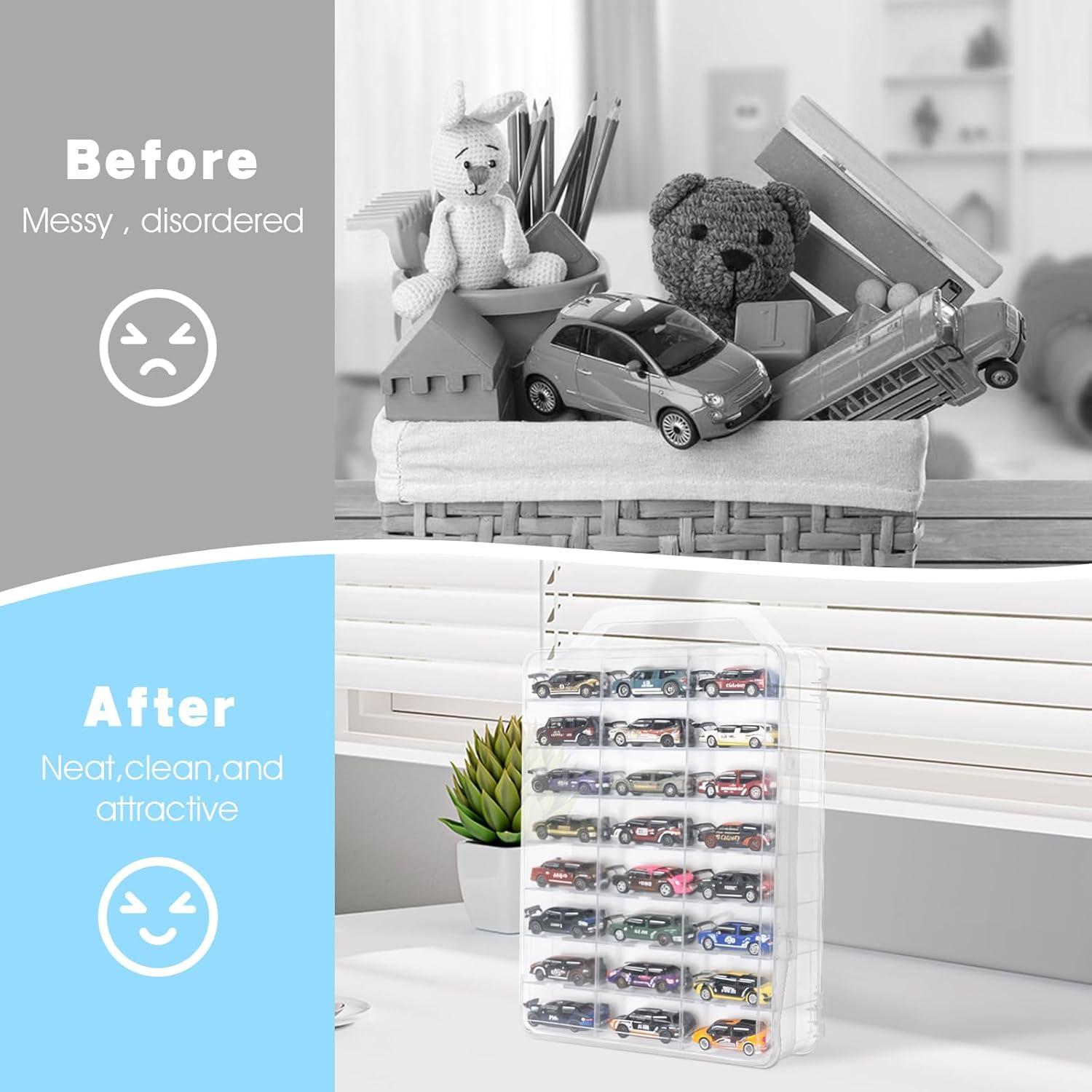 Organizador de Costura Mekueeex 46 Compartimentos Transparente