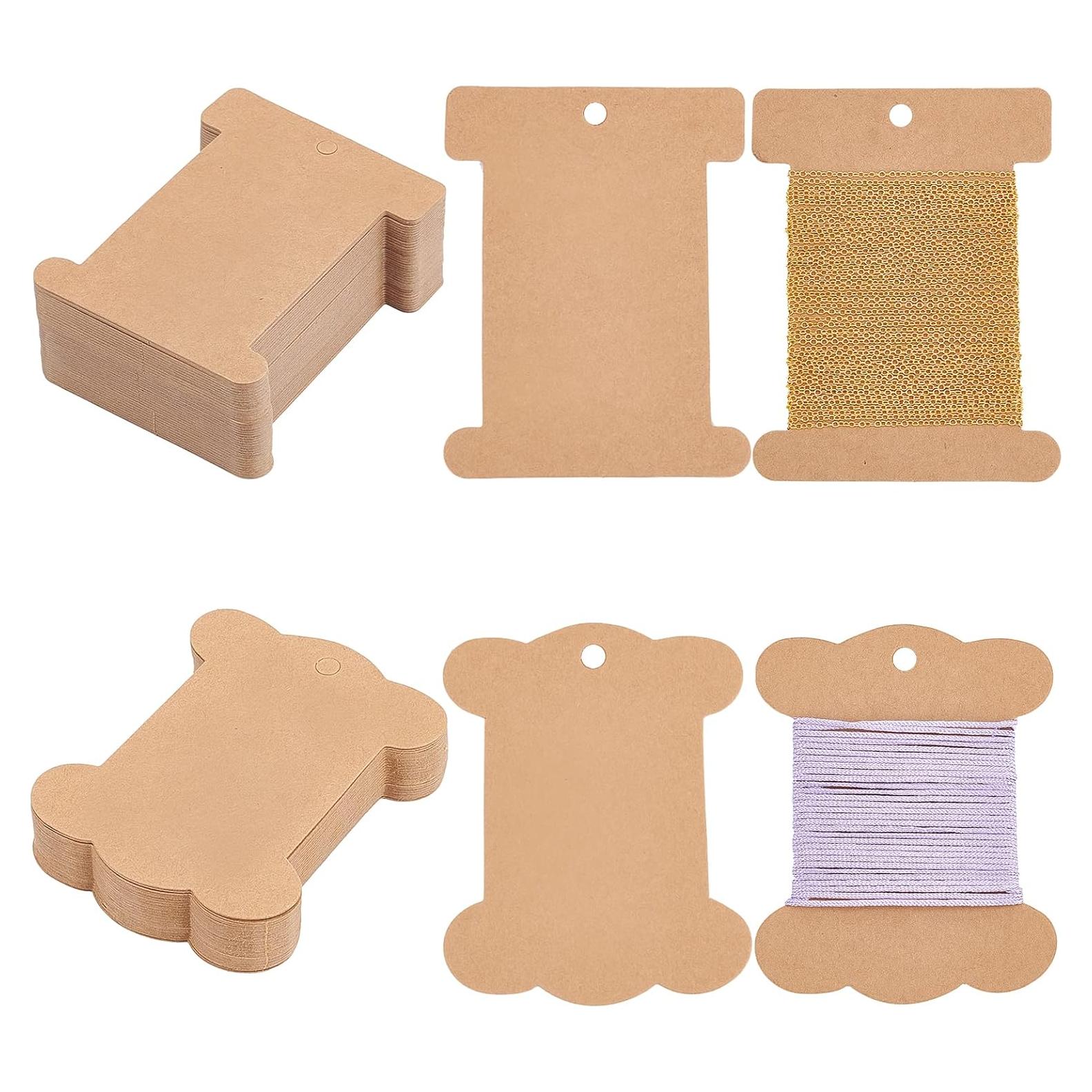 Organizador de Hilo PH PandaHall 80pcs Papel Kraft 10.1x7.7cm