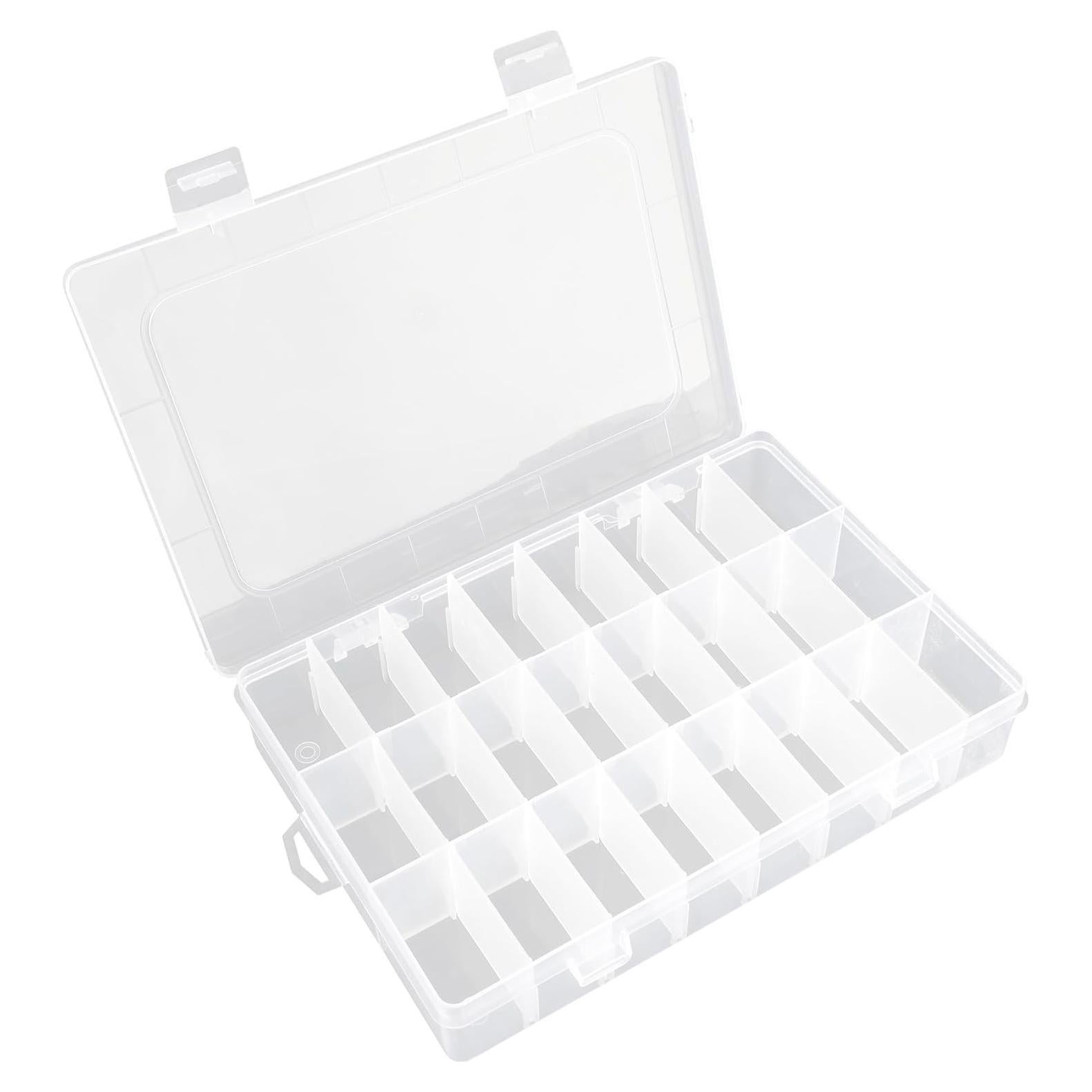 Caja Organizadora de Plástico OALCQ 24 Compartimentos 19.56x13.97cm