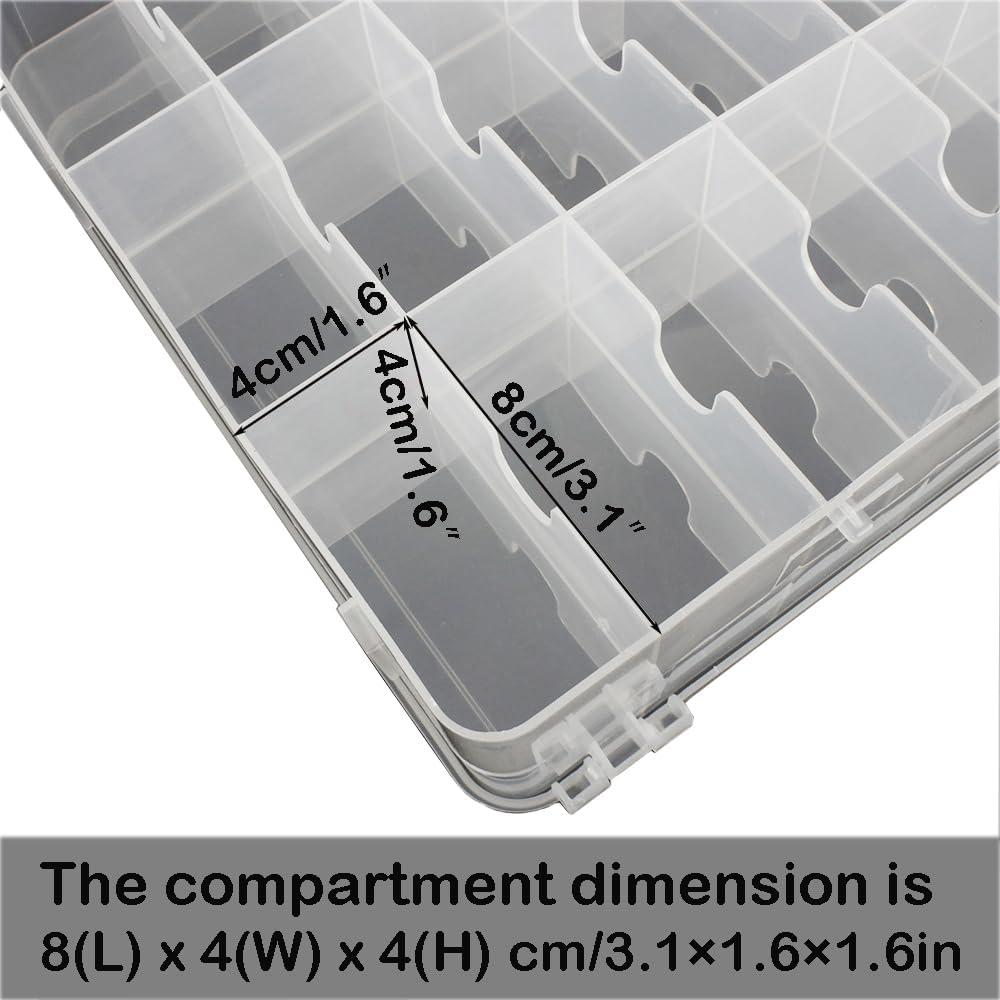 Caja Organizadora de Costura Himilucky 46 Compartimentos 37x25cm