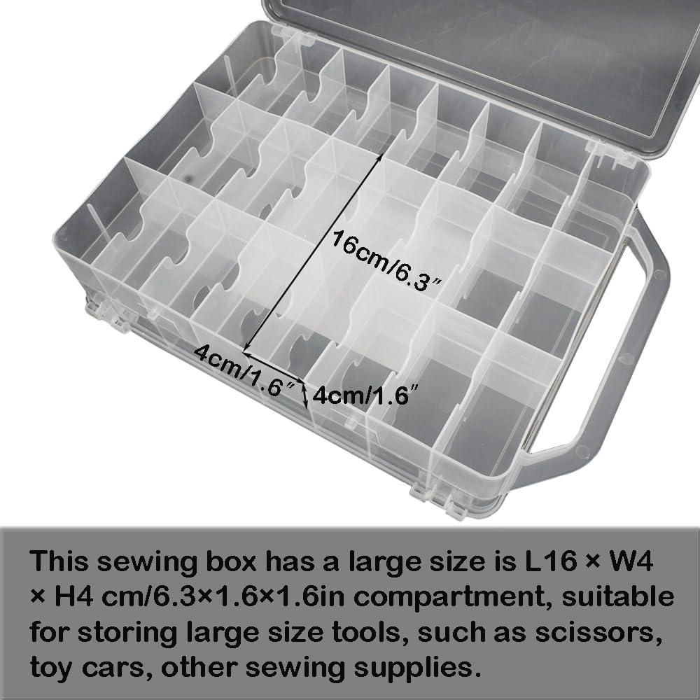 Caja Organizadora de Costura Himilucky 46 Compartimentos 37x25cm