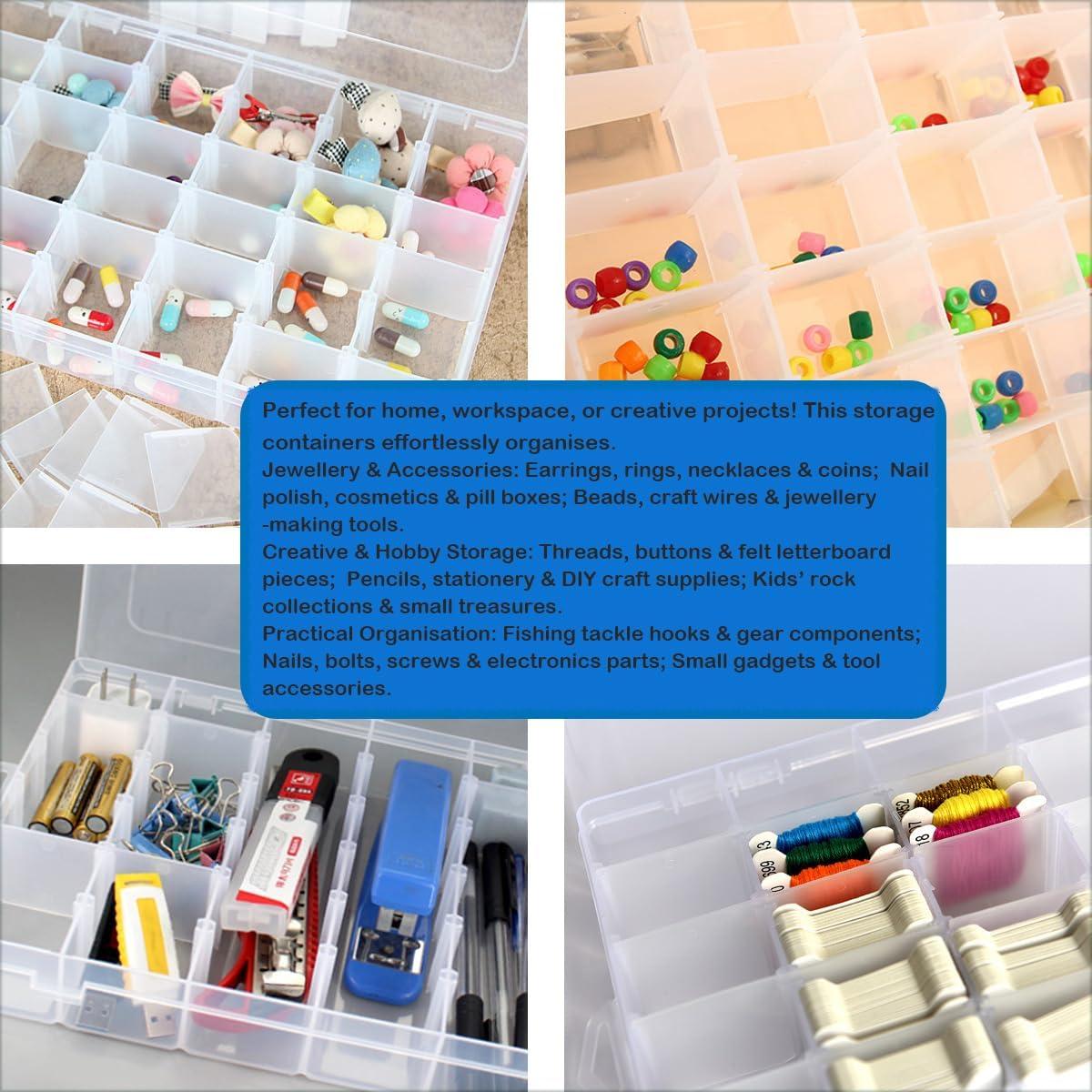 Caja Organizadora de Costura Himilucky 46 Compartimentos 37x25cm