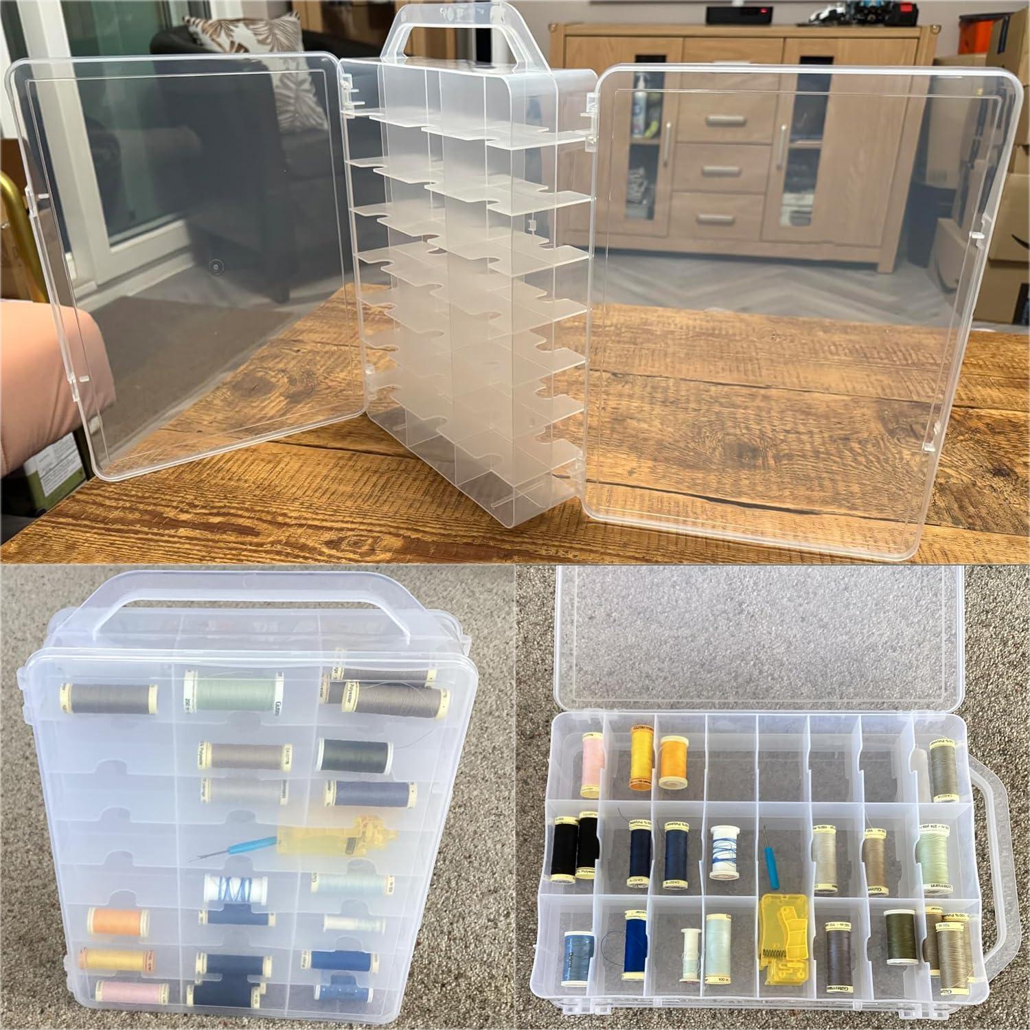 Caja Organizadora de Costura Himilucky 46 Compartimentos 37x25cm