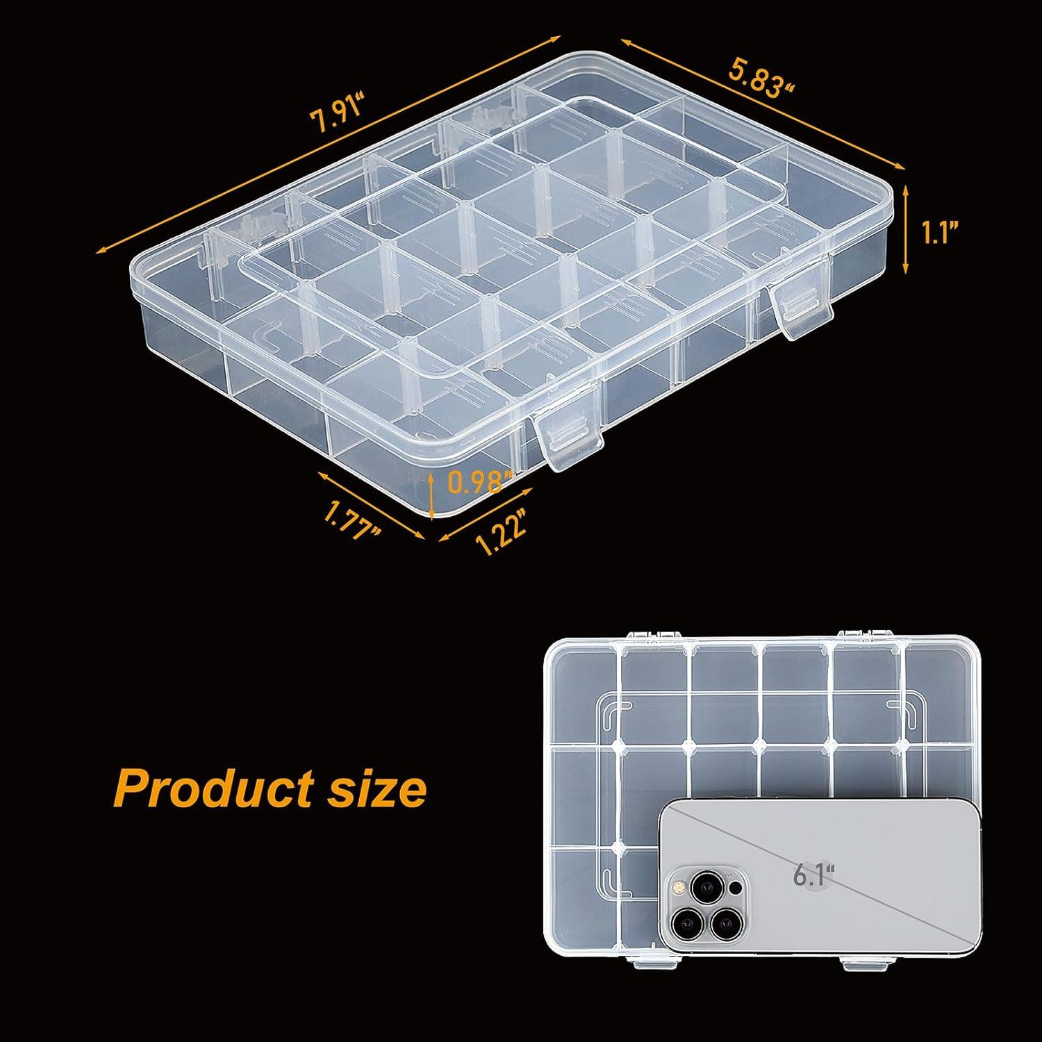 Caja organizadora de plástico CGCG 18 compartimentos ajustables