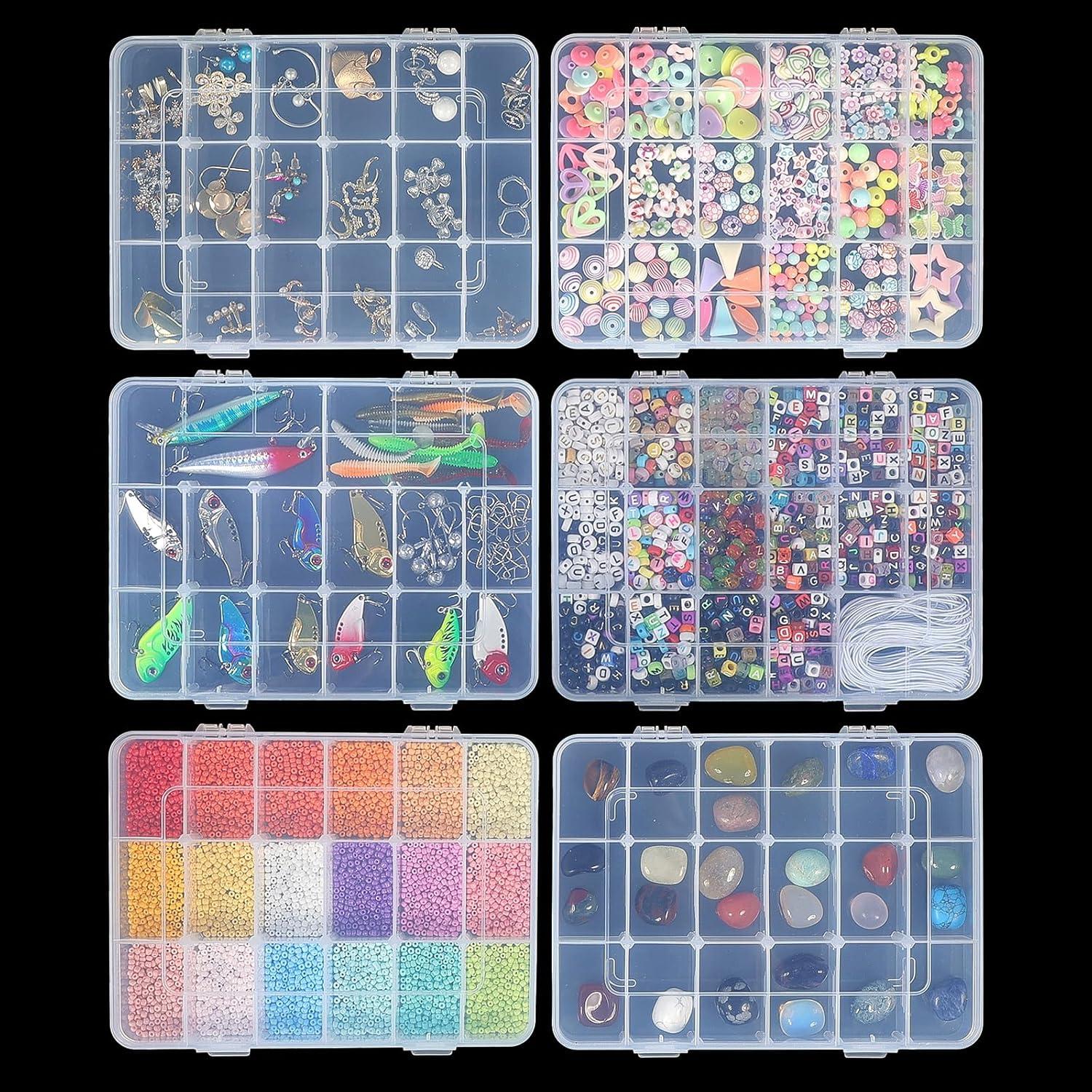 Caja organizadora de plástico CGCG 18 compartimentos ajustables