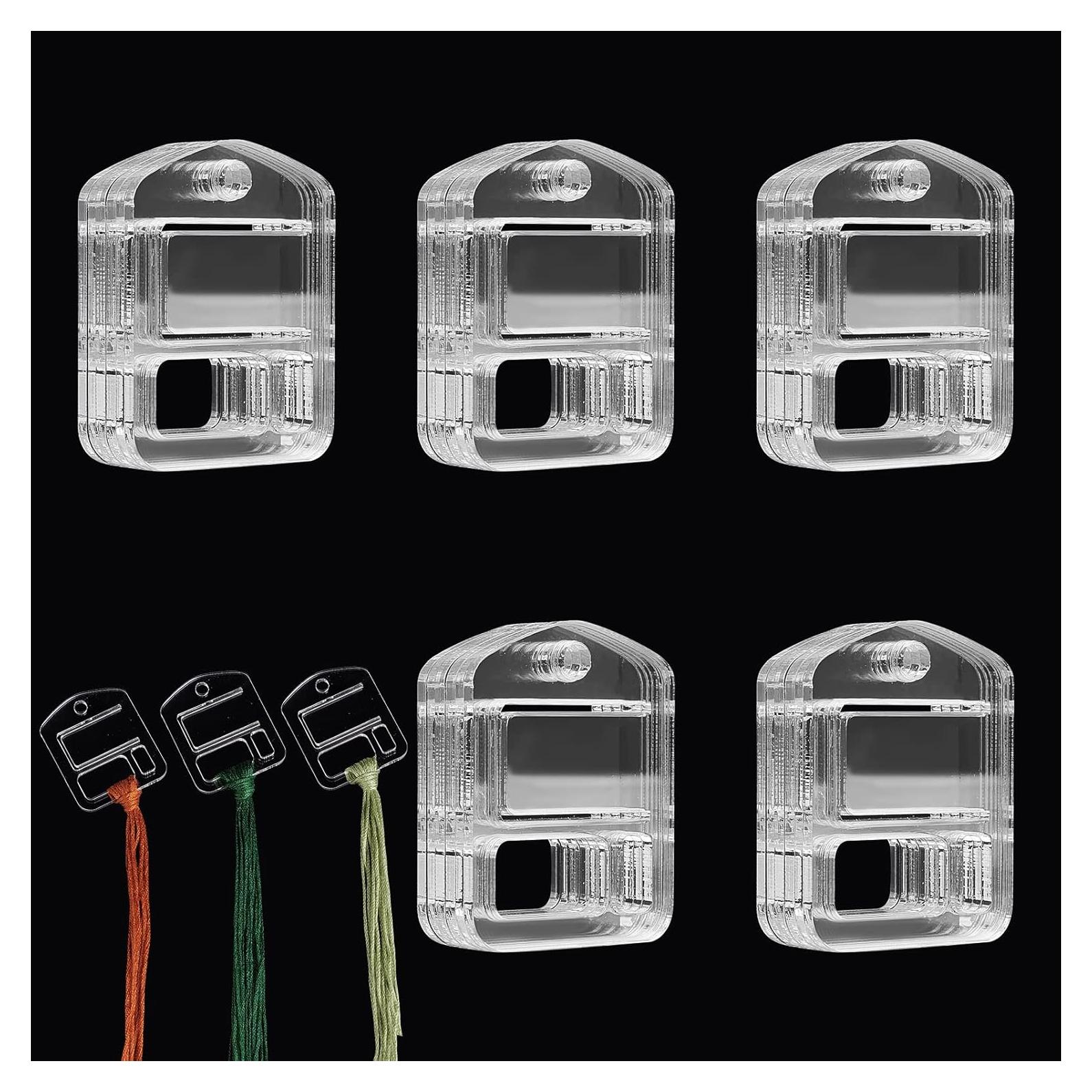 30pcs Bobinas de Hilo Acrílico Transparentes PH PandaHall 4x5cm