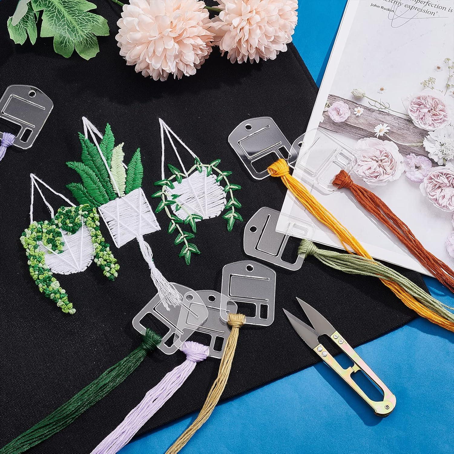 30pcs Bobinas de Hilo Acrílico Transparentes PH PandaHall 4x5cm