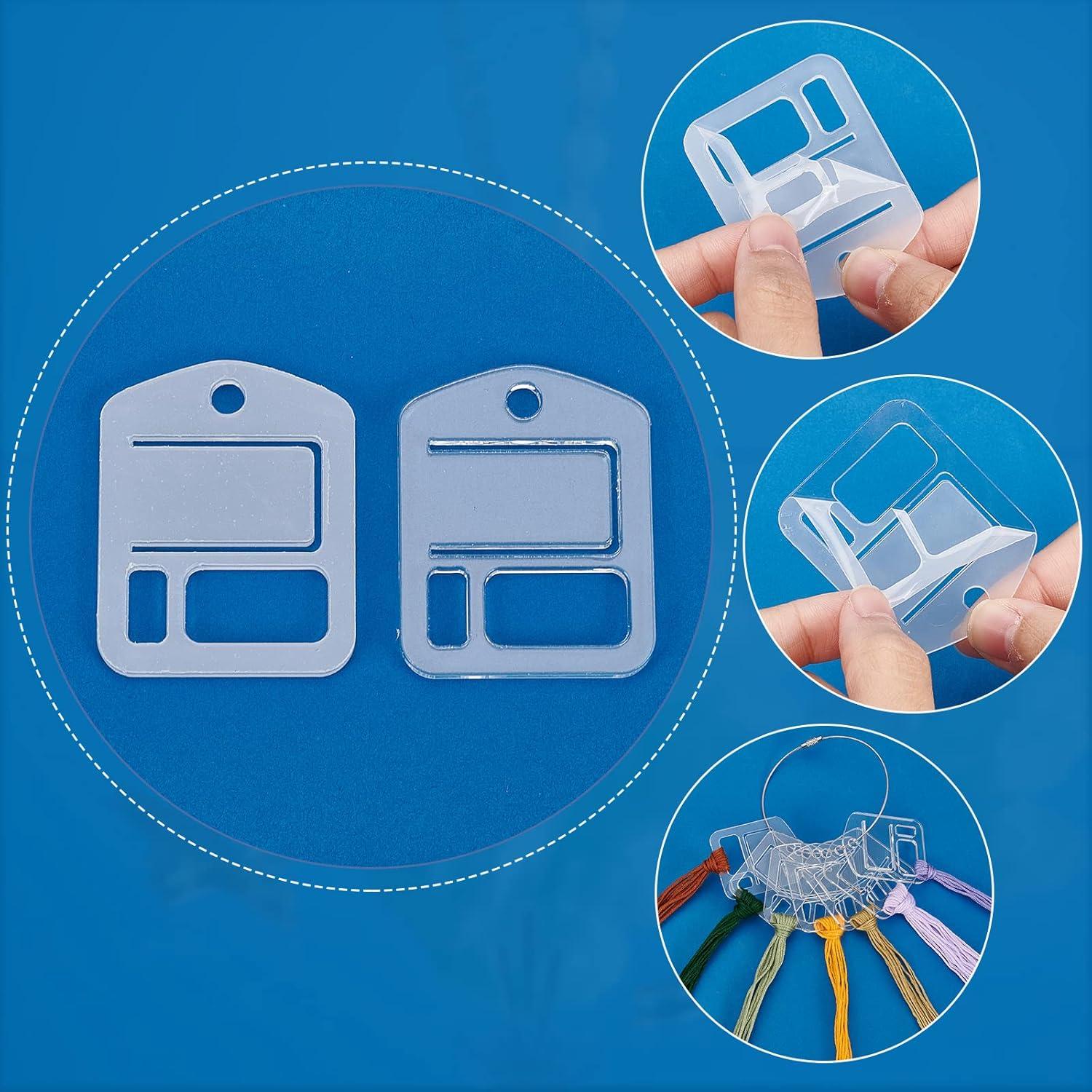 30pcs Bobinas de Hilo Acrílico Transparentes PH PandaHall 4x5cm