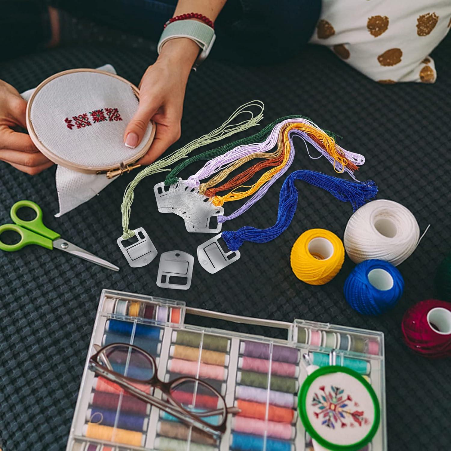 30pcs Bobinas de Hilo Acrílico Transparentes PH PandaHall 4x5cm