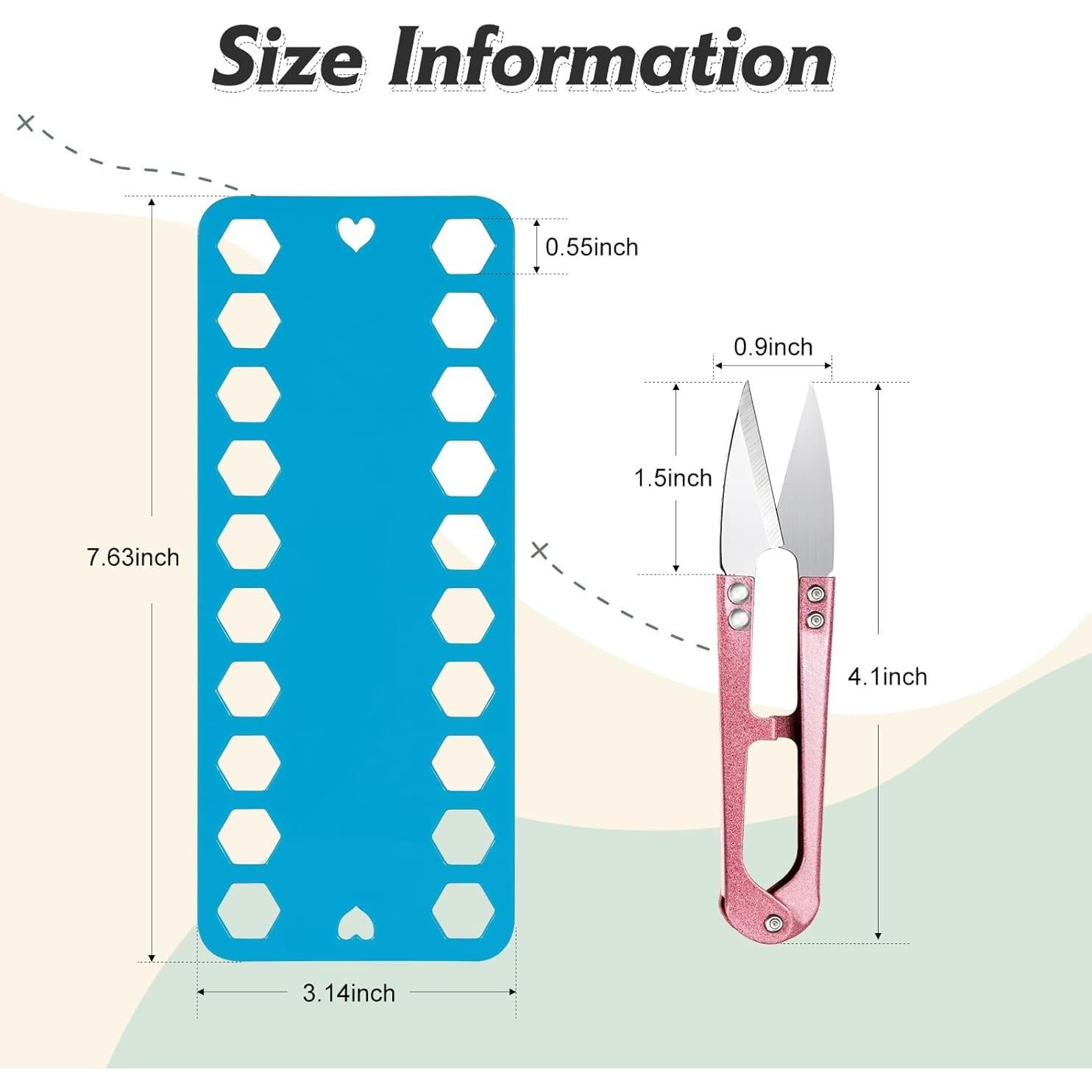 Organizador de Hilo de Bordado IWGVVEEM 10 Pcs con Tijeras