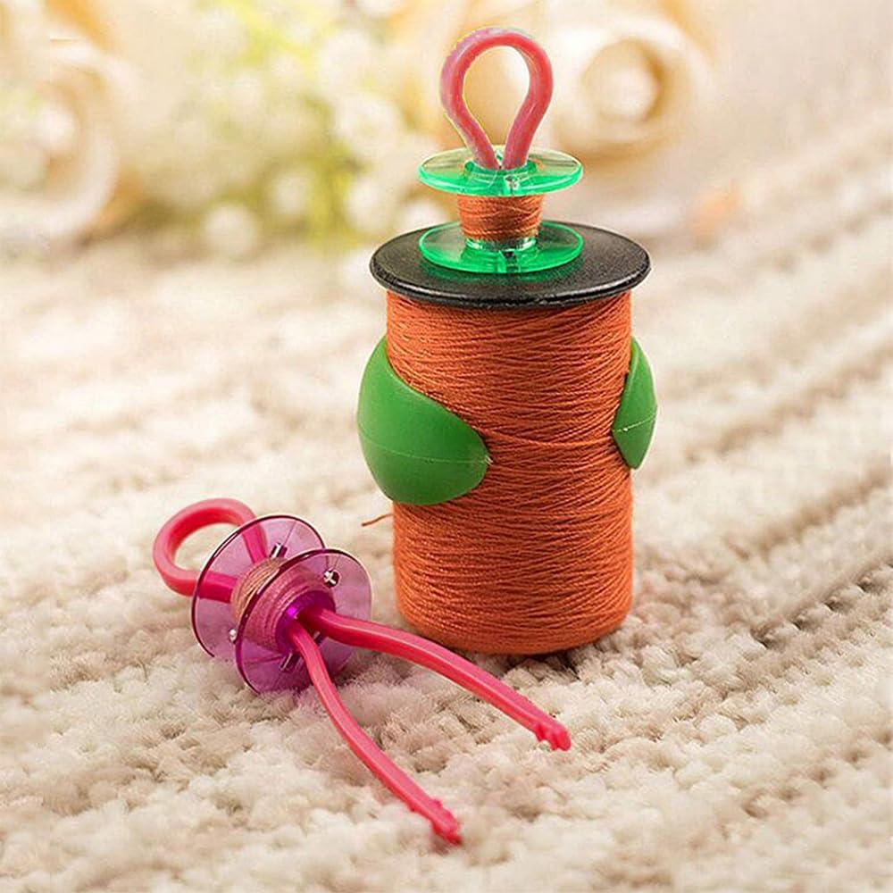 100 Sujetadores de Bobinas de Hilo Metulip 5 Colores Organizador