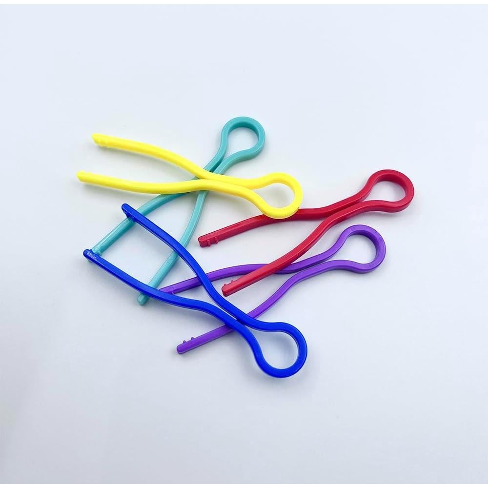 100 Sujetadores de Bobinas de Hilo Metulip 5 Colores Organizador