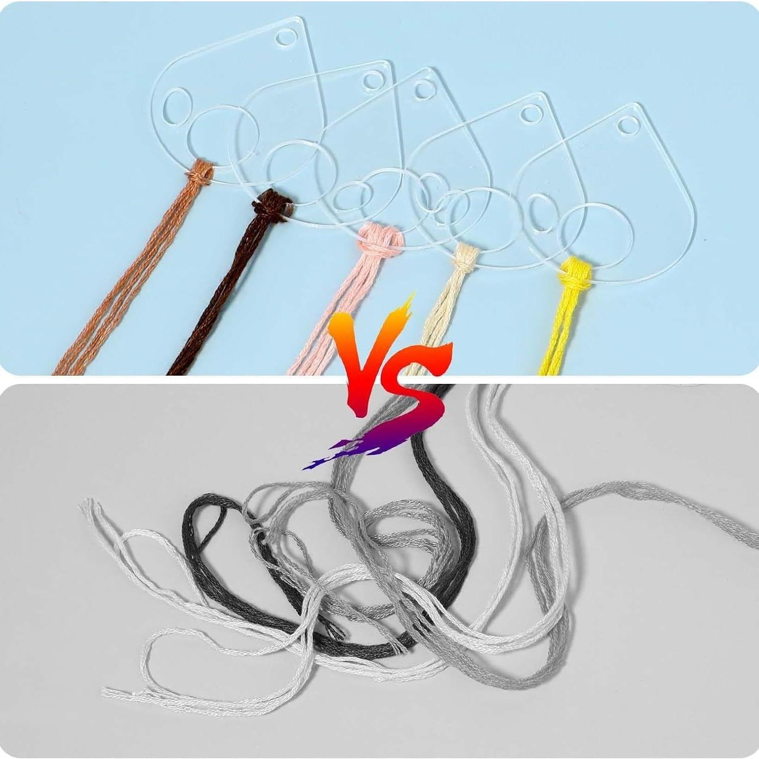 Organizador de Hilo de Bordado Acrílico Lveofielygi 50 Pcs