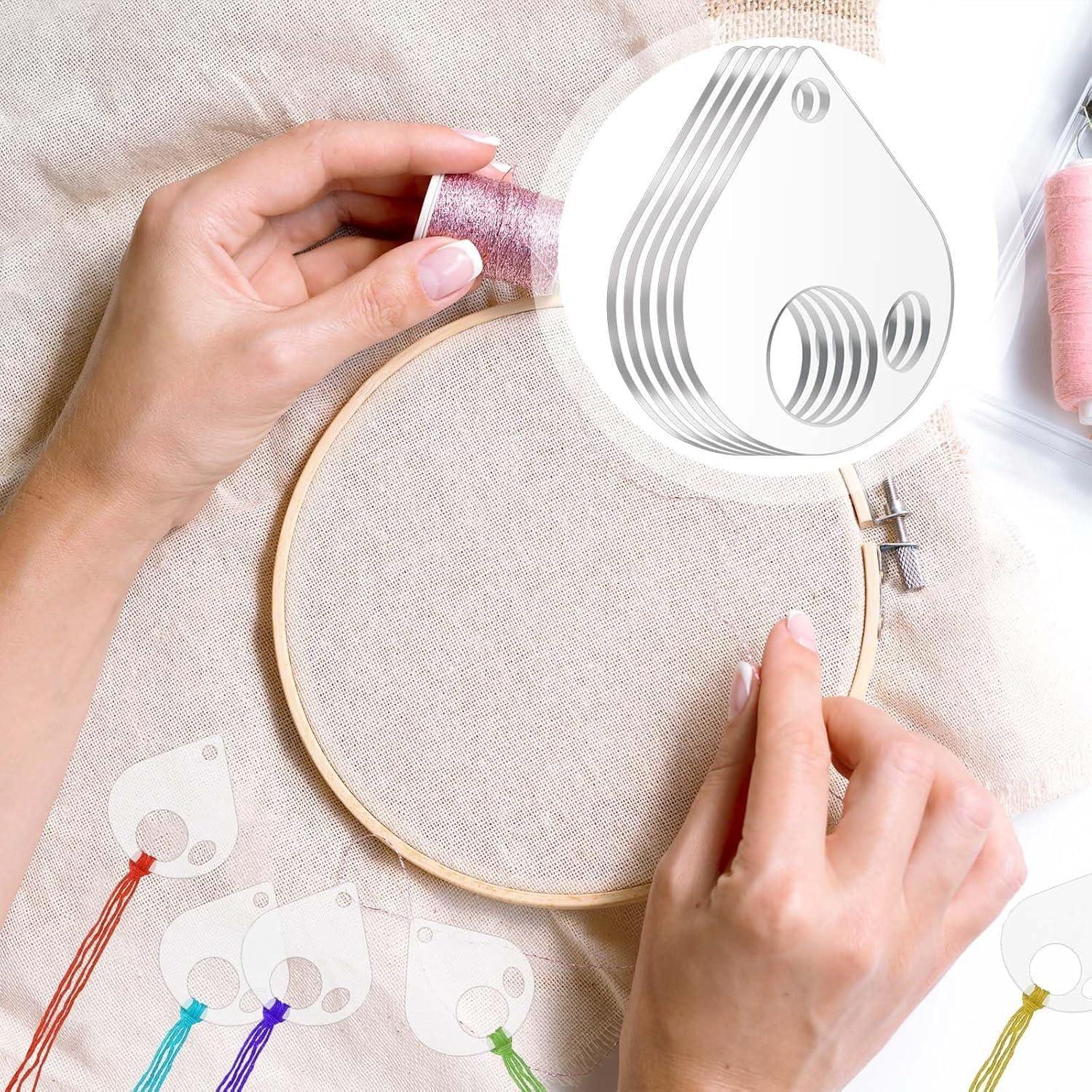 Organizador de Hilo de Bordado Acrílico Lveofielygi 50 Pcs