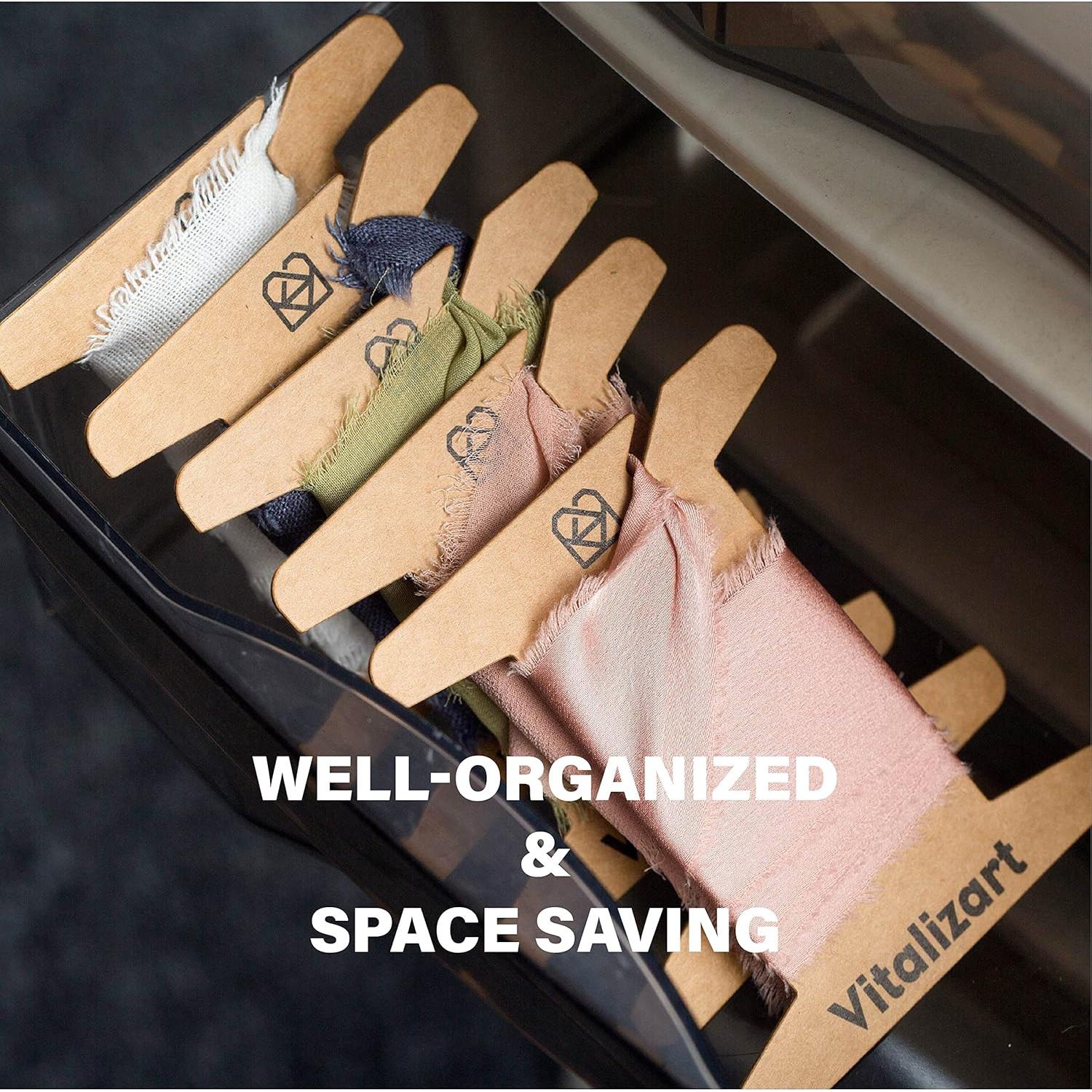 Organizador de Cinta Vitalizart 50 Piezas Cartón 8.5x10cm