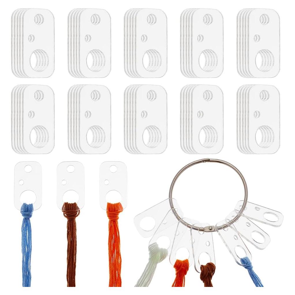 Bobinas Acrílicas Transparentes OLYCRAFT 50 Pcs para Manualidades