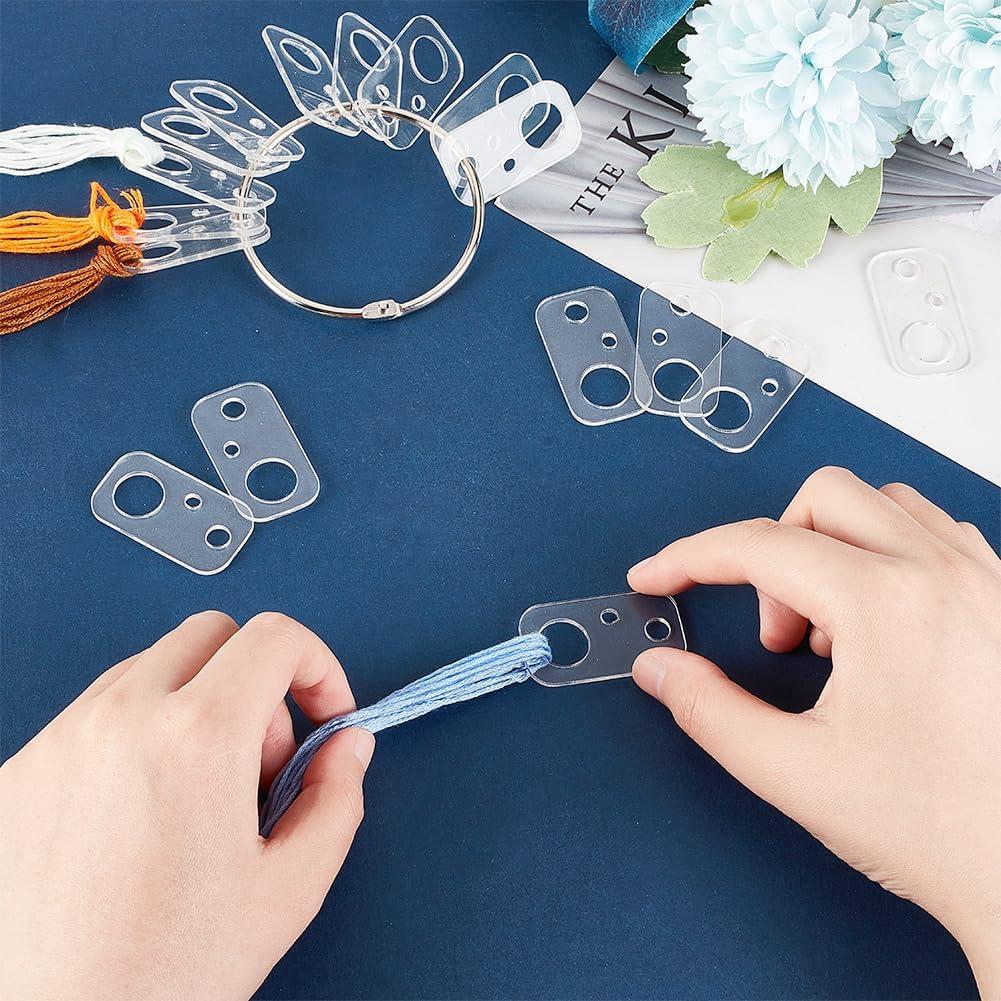 Bobinas Acrílicas Transparentes OLYCRAFT 50 Pcs para Manualidades