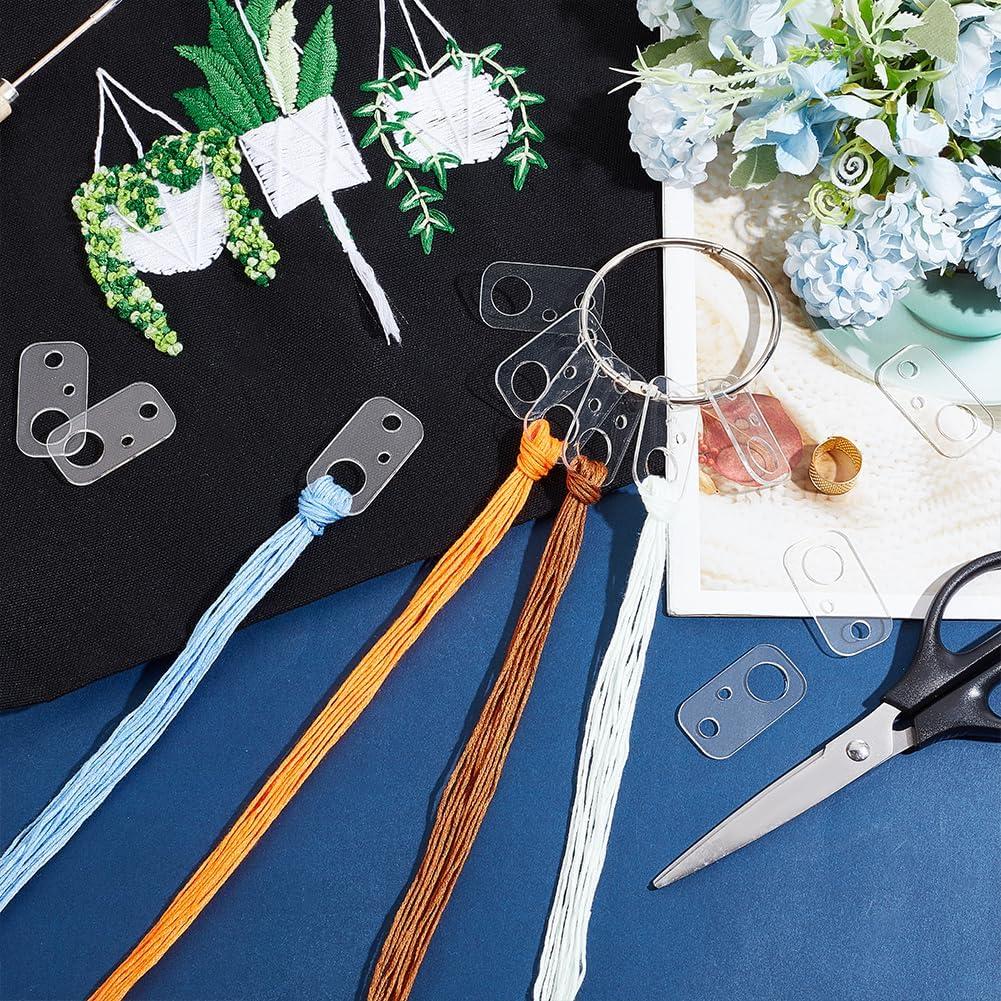 Bobinas Acrílicas Transparentes OLYCRAFT 50 Pcs para Manualidades