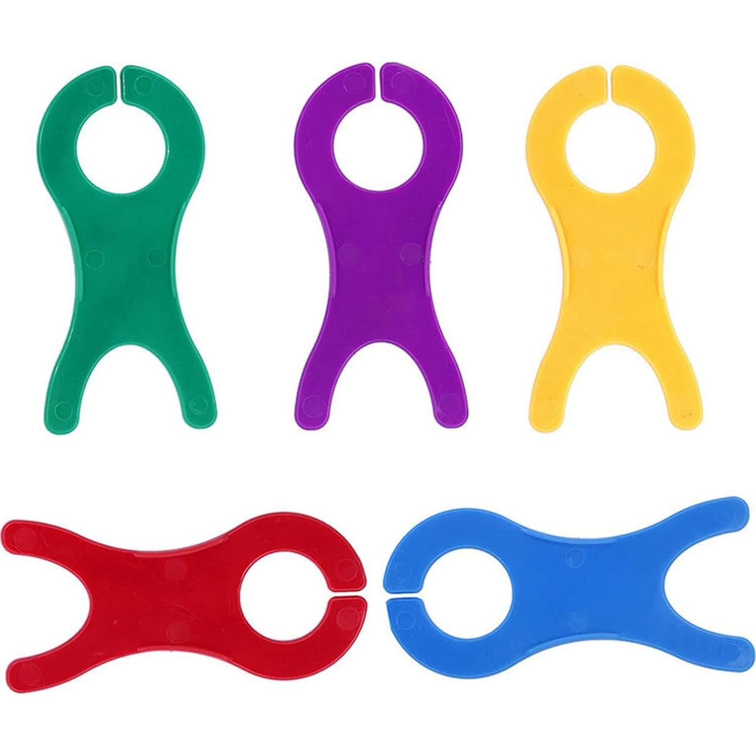 50 Bobinas de Hilo de Plástico TOPINCN, 5 Colores para Tejer y Coser