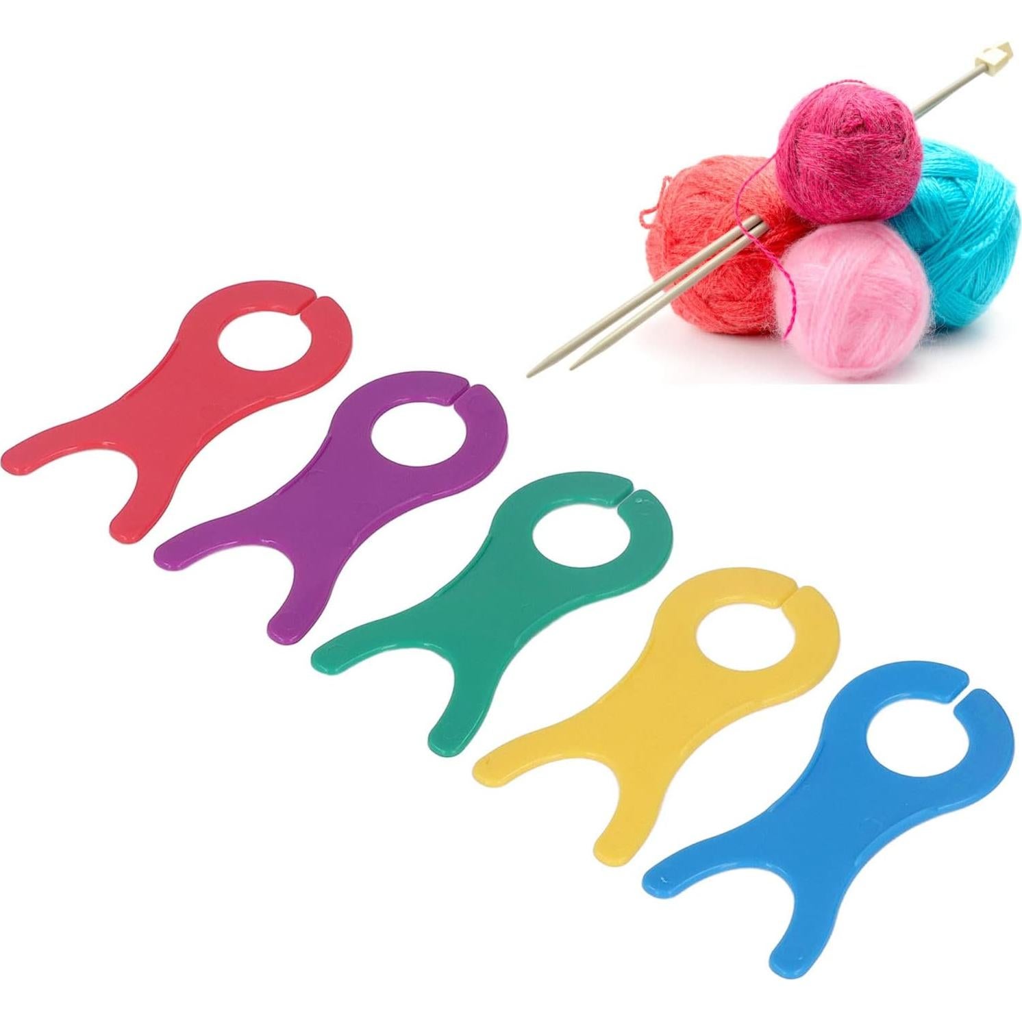 50 Bobinas de Hilo de Plástico TOPINCN, 5 Colores para Tejer y Coser