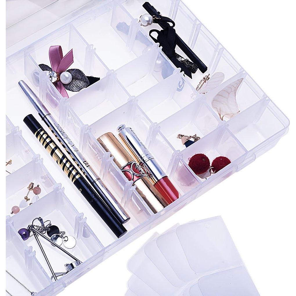 Caja de Joyería Gospire 36 Rejillas Transparente Organizador