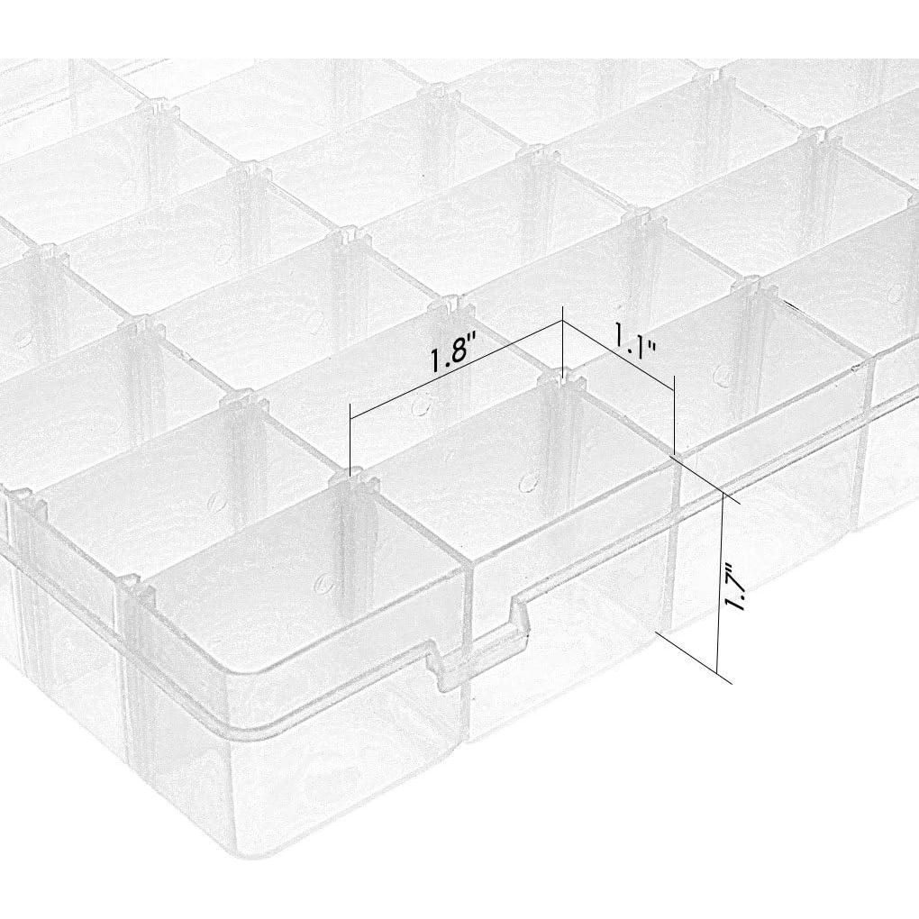 Caja de Joyería Gospire 36 Rejillas Transparente Organizador