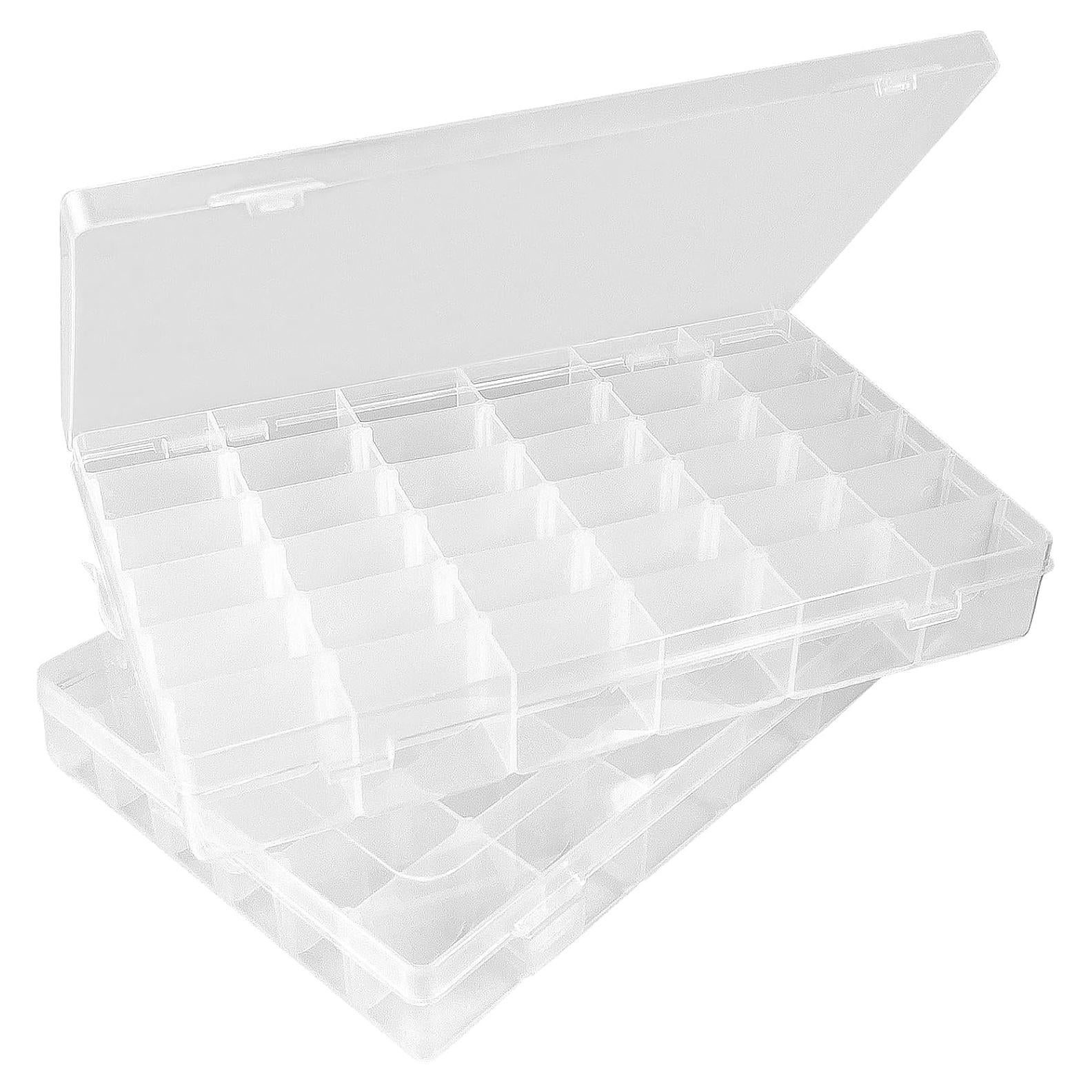 Paquete de 2 cajas organizadoras Meanhoo 36 compartimentos plástico