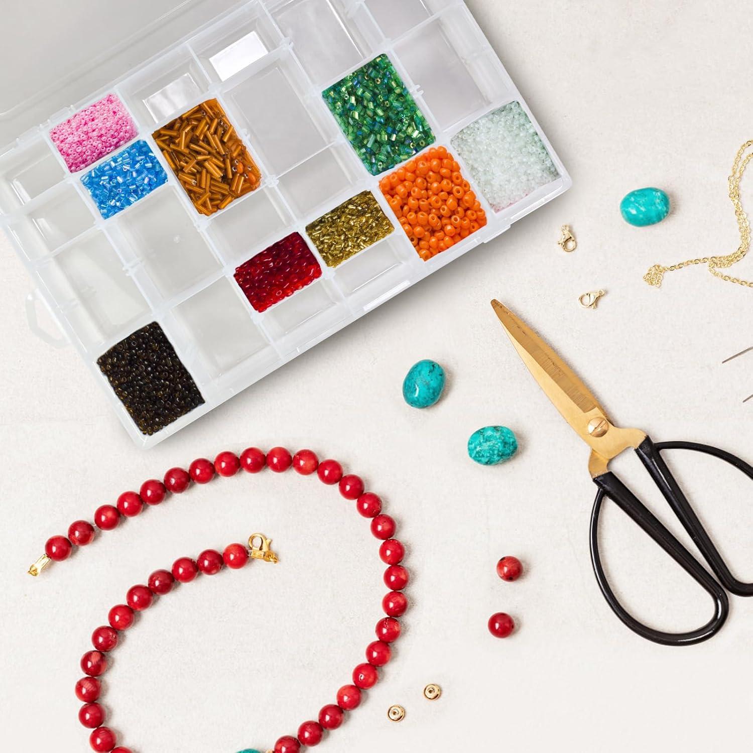 Paquete de 2 cajas organizadoras Meanhoo 36 compartimentos plástico