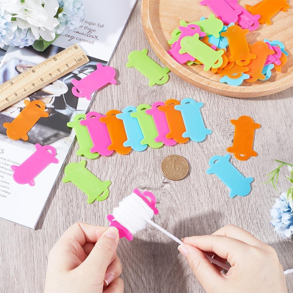 Bobinas de Hilo Colorido GORGECRAFT 100PCS para Tejer y Coser