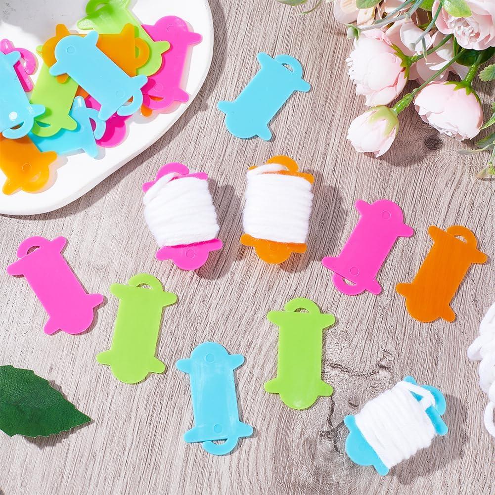 Bobinas de Hilo Colorido GORGECRAFT 100PCS para Tejer y Coser