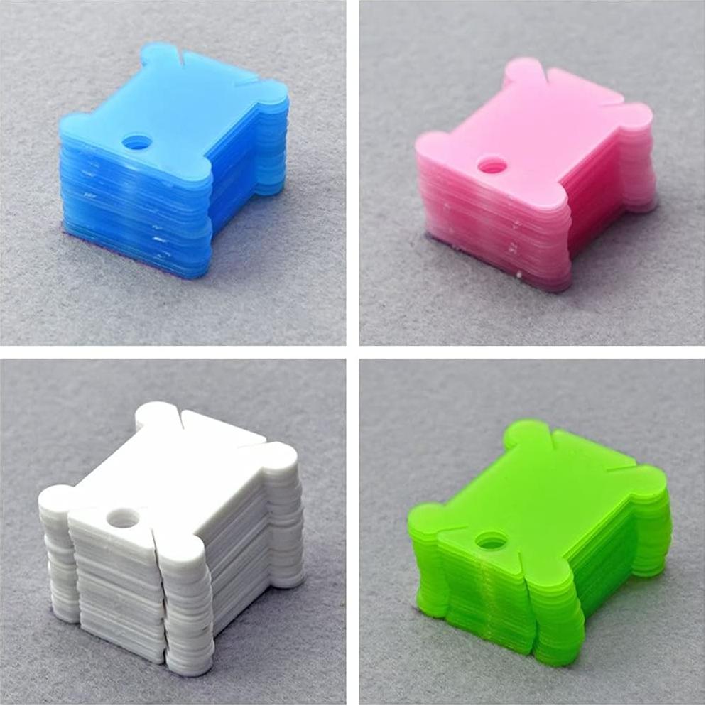 200 Bobinas de Hilo de Plástico Corkwaw para Bordado y Costura