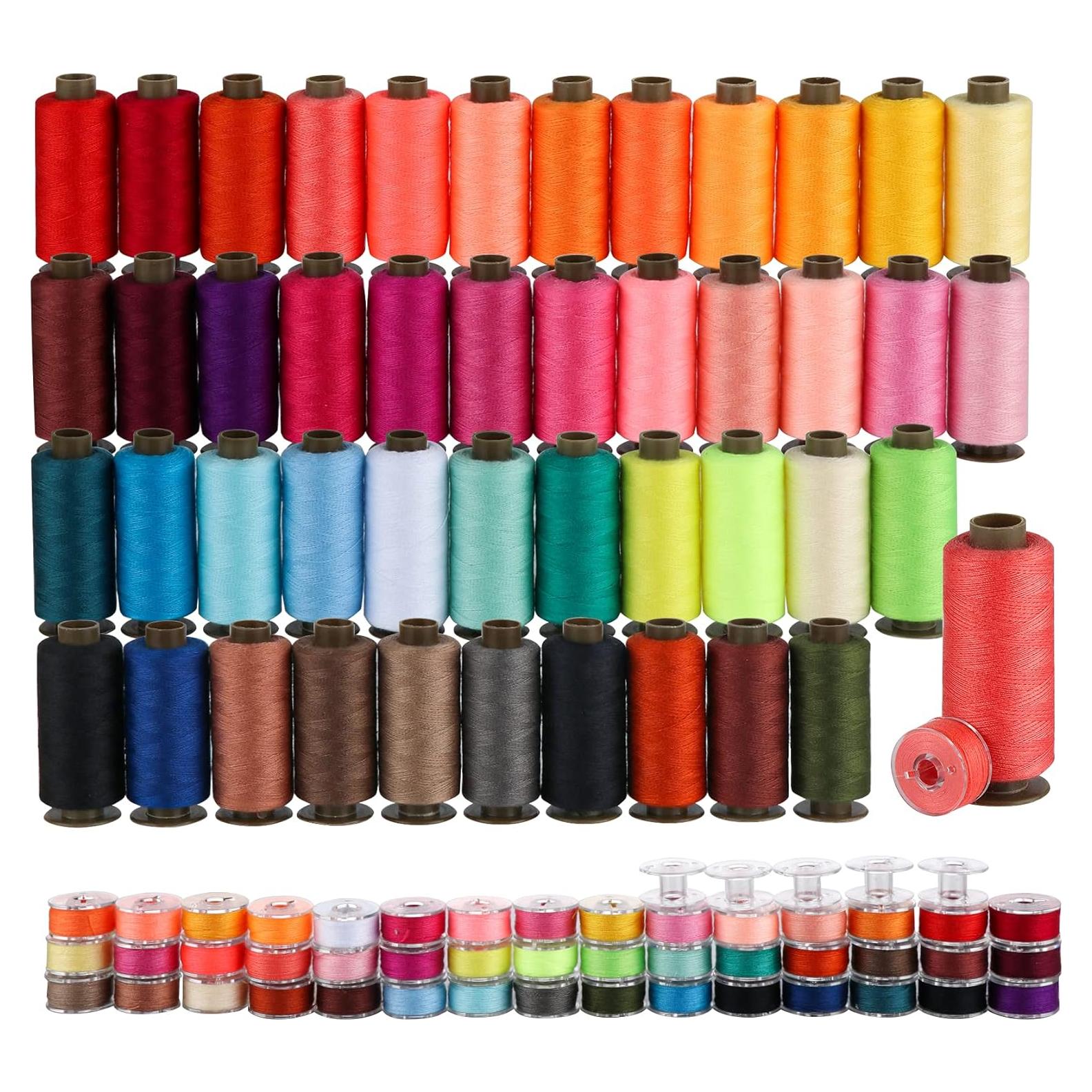 Kit de Hilo de Costura ilauke 95 Piezas 45 Colores 365.76m