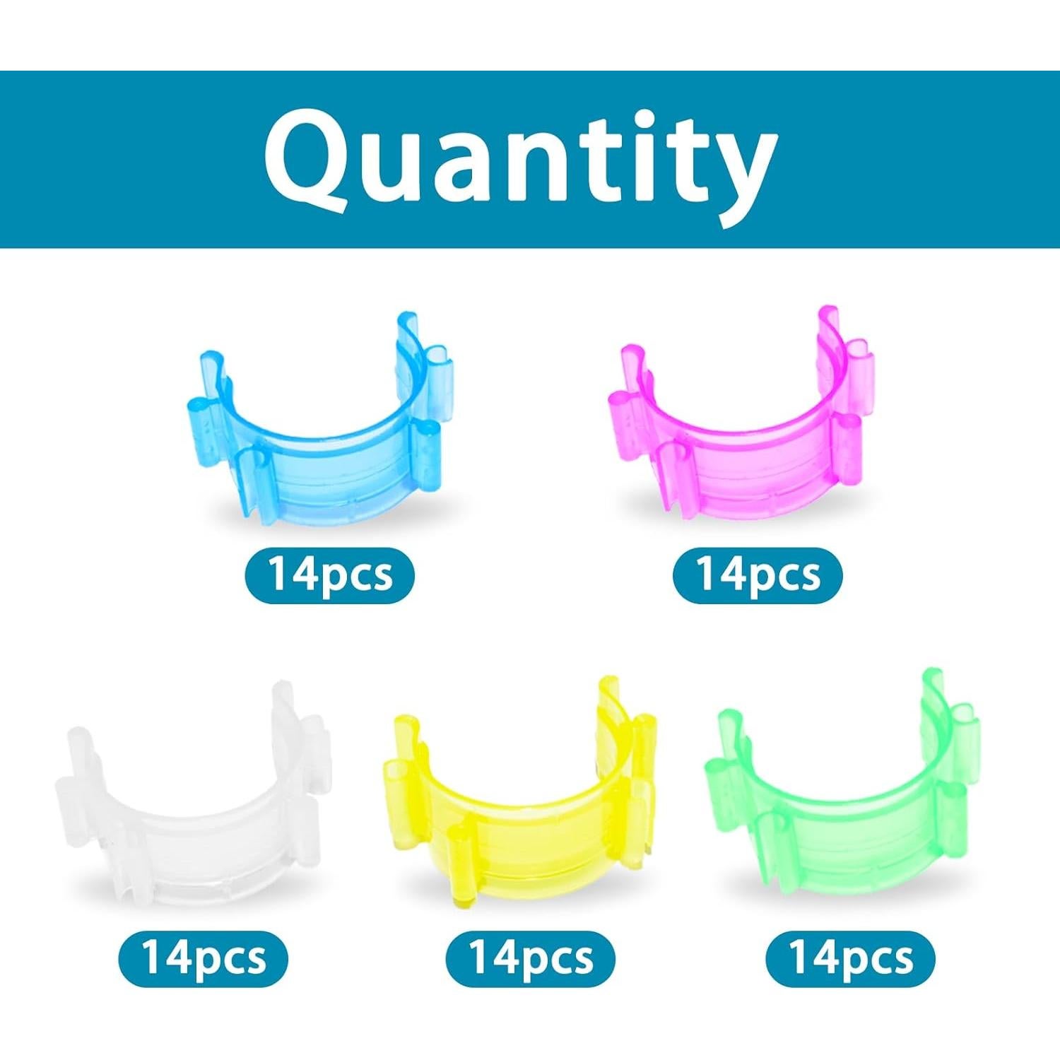 85 Clips Sujetadores de Bobinas de Costura SHRJ - 5 Colores