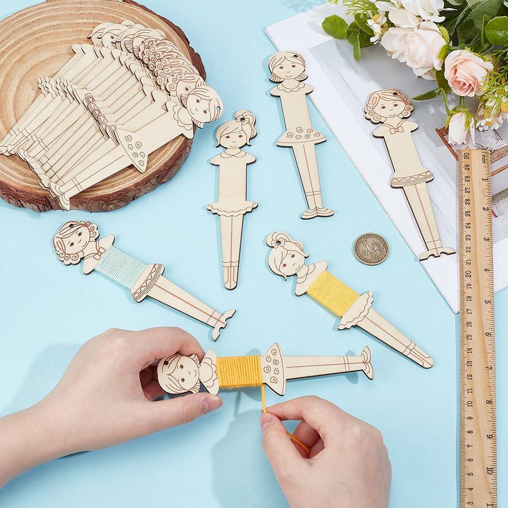 Bobinas de Hilo de Madera PH PandaHall 24pcs 15x4cm