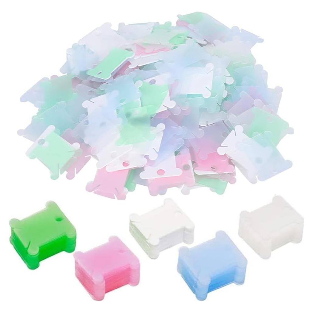 Bobinas de Hilo de Bordado 50 Pcs Plástico Organizador Duradero