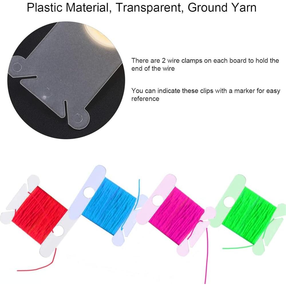 Bobinas de Hilo de Bordado 50 Pcs Plástico Organizador Duradero