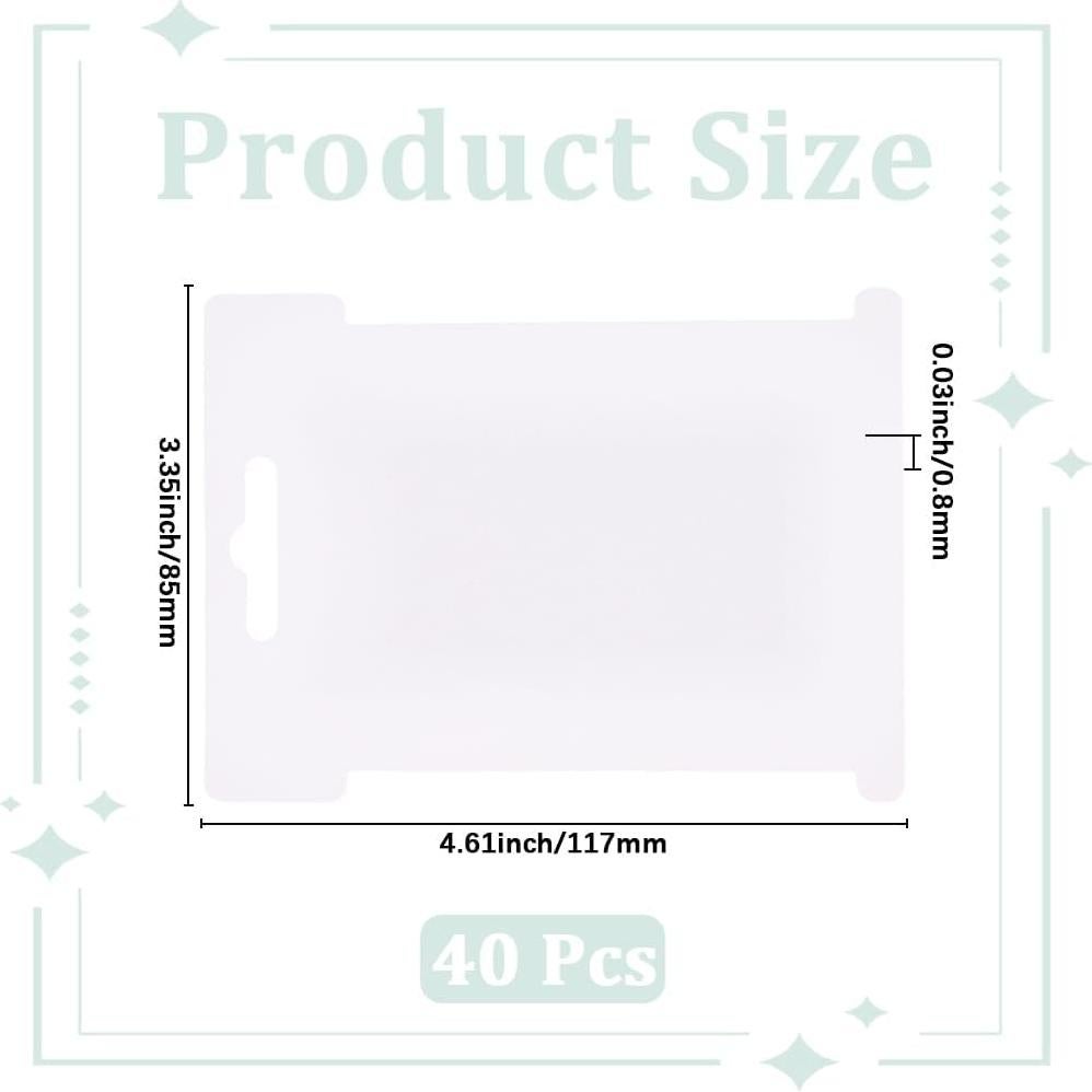 40 Tarjetas de Cartón para Hilo de Bordado CABODYALS 8.5x11.7cm