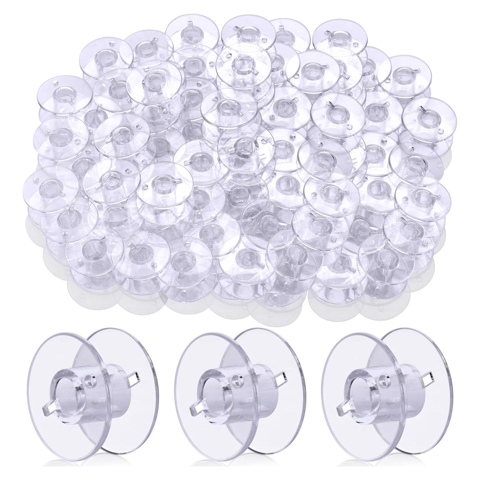 50 Bobinas de Plástico para Máquina de Coser Eoehro FR001