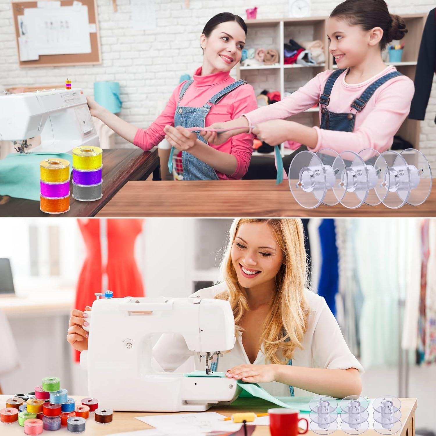 50 Bobinas de Plástico para Máquina de Coser Eoehro FR001