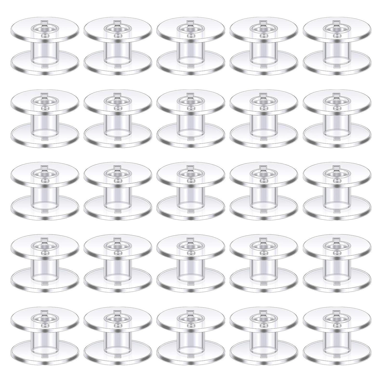 Bobinas de Plástico LOKUNN 25 Pcs para Máquina de Coser